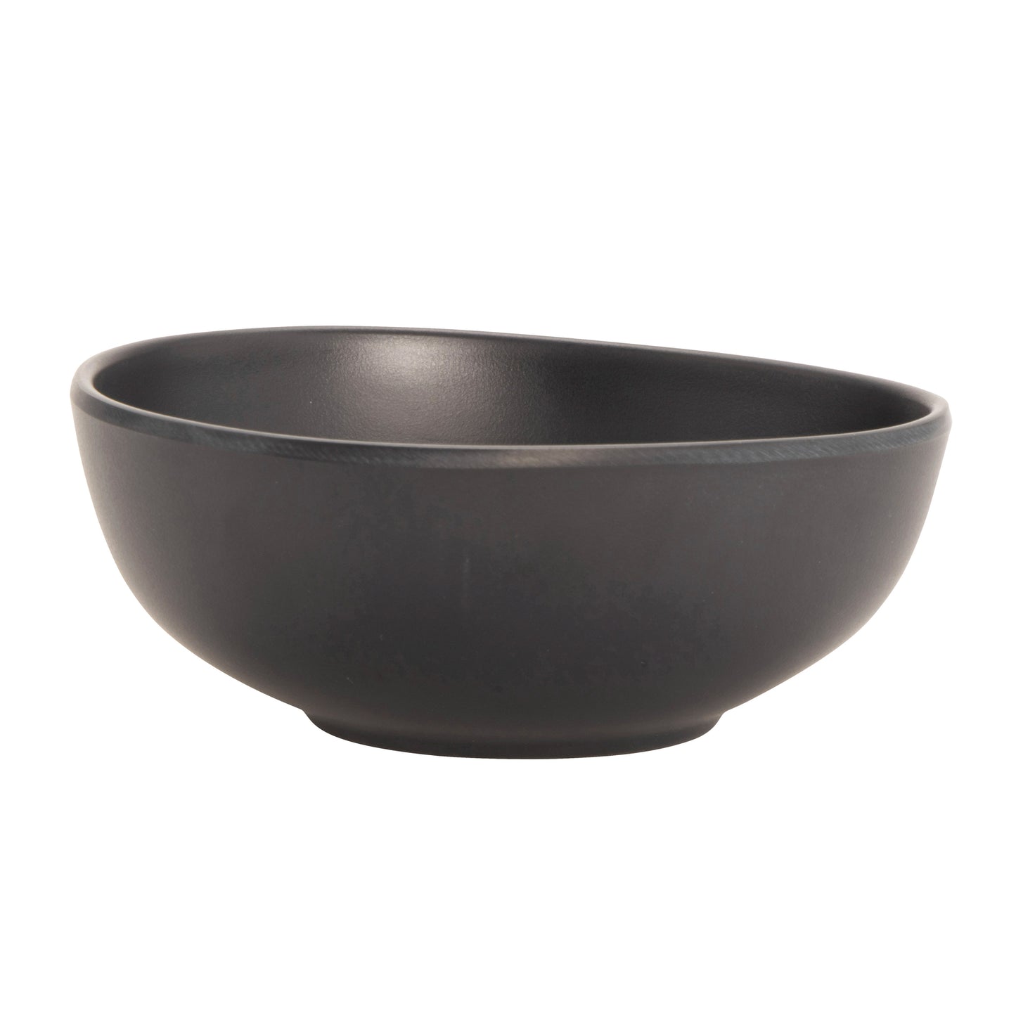 3 oz. Dark Gray, Melamine, Small Side Dish Bowl, (4.5 oz. rim-full), 1.4" H, (1.6" Max H), 3.9" L x 3.4" W, G.E.T. Riverstone (12 Pack)