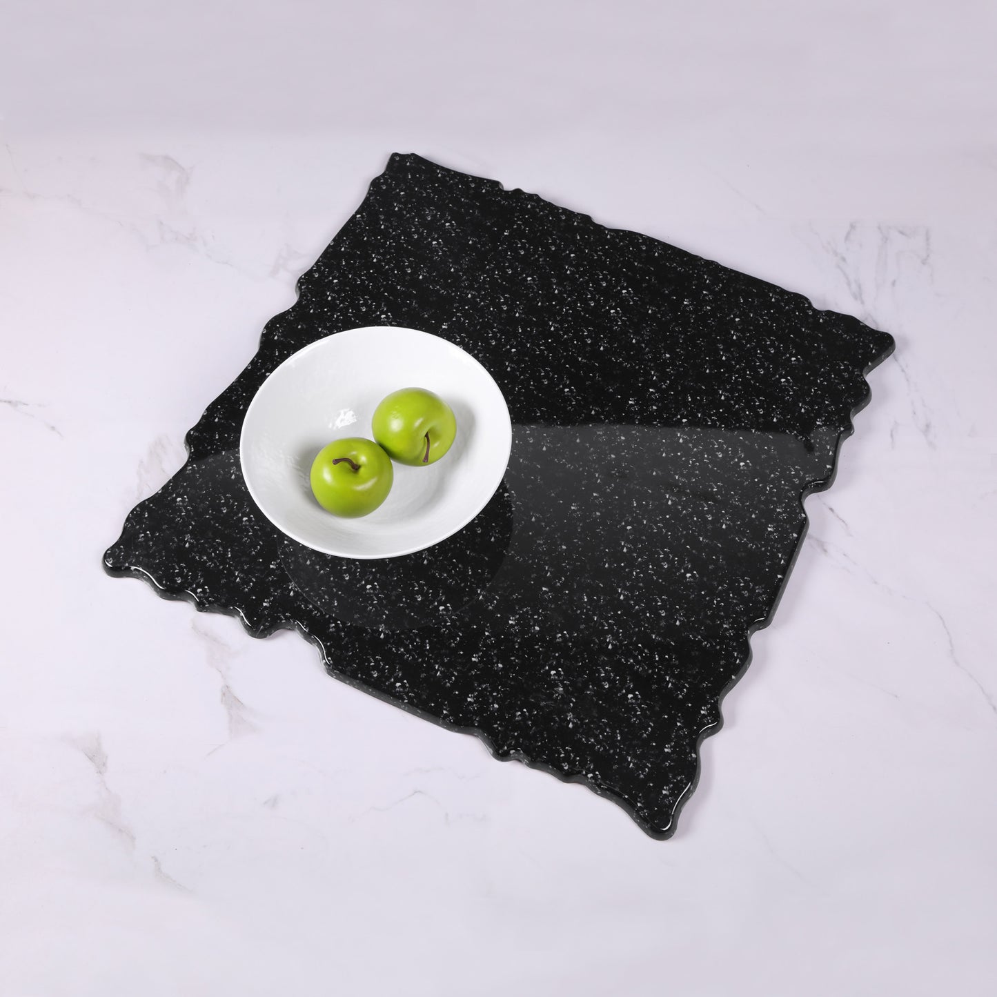 Melamine Square Shape Riser - Black Granite