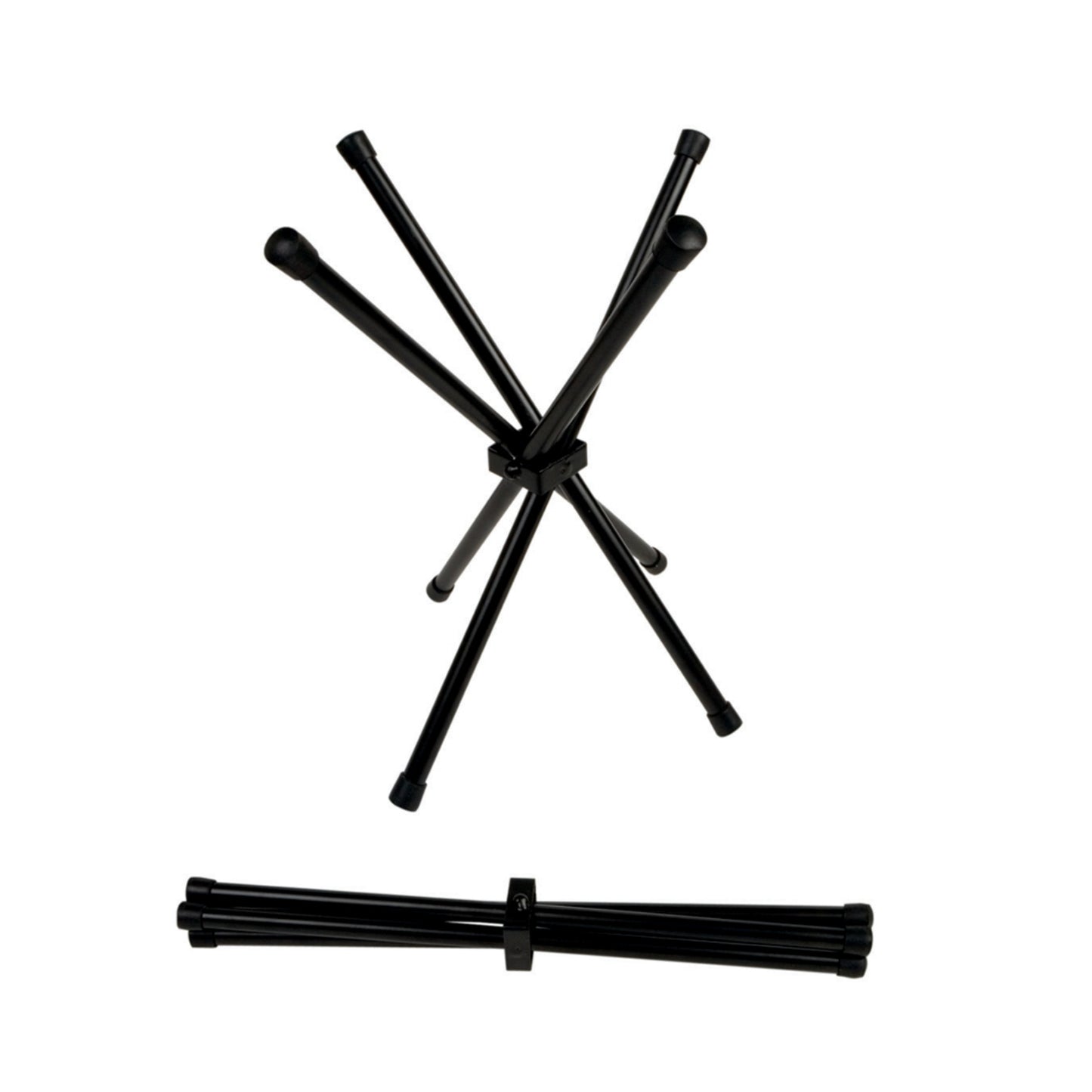 16" Black, Powder Coated Aluminum, Folding Chopsticks Stand