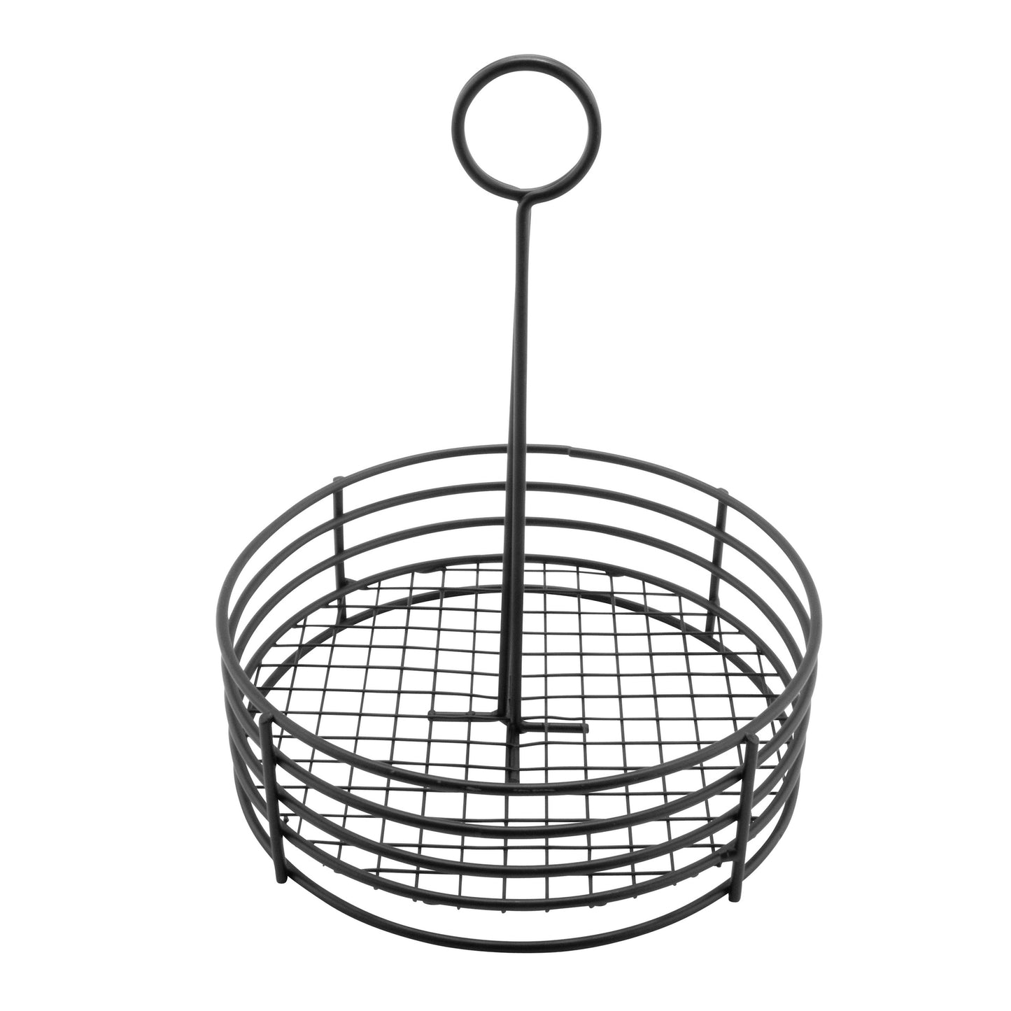 Round Stainless Steel Condiment Caddy