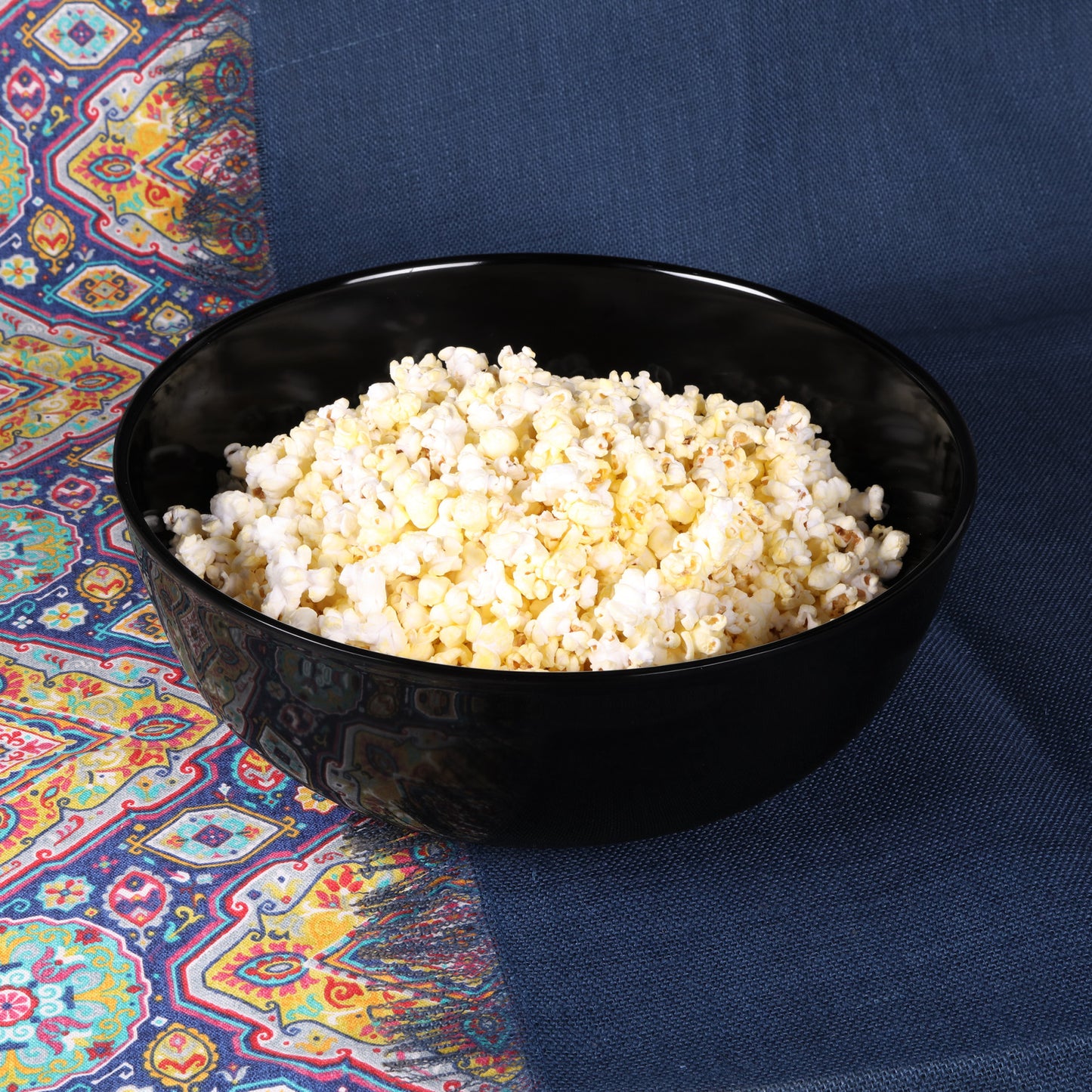 Melamine Medium Round Bowl - Black