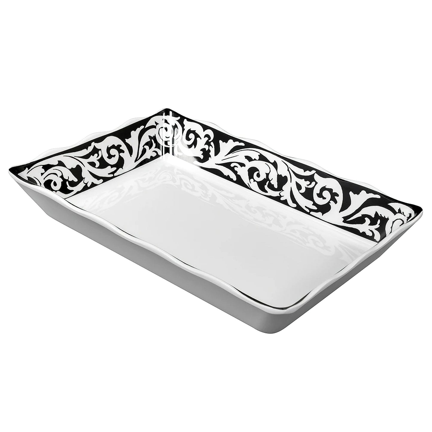 Melamine Tray with Scallop Edge