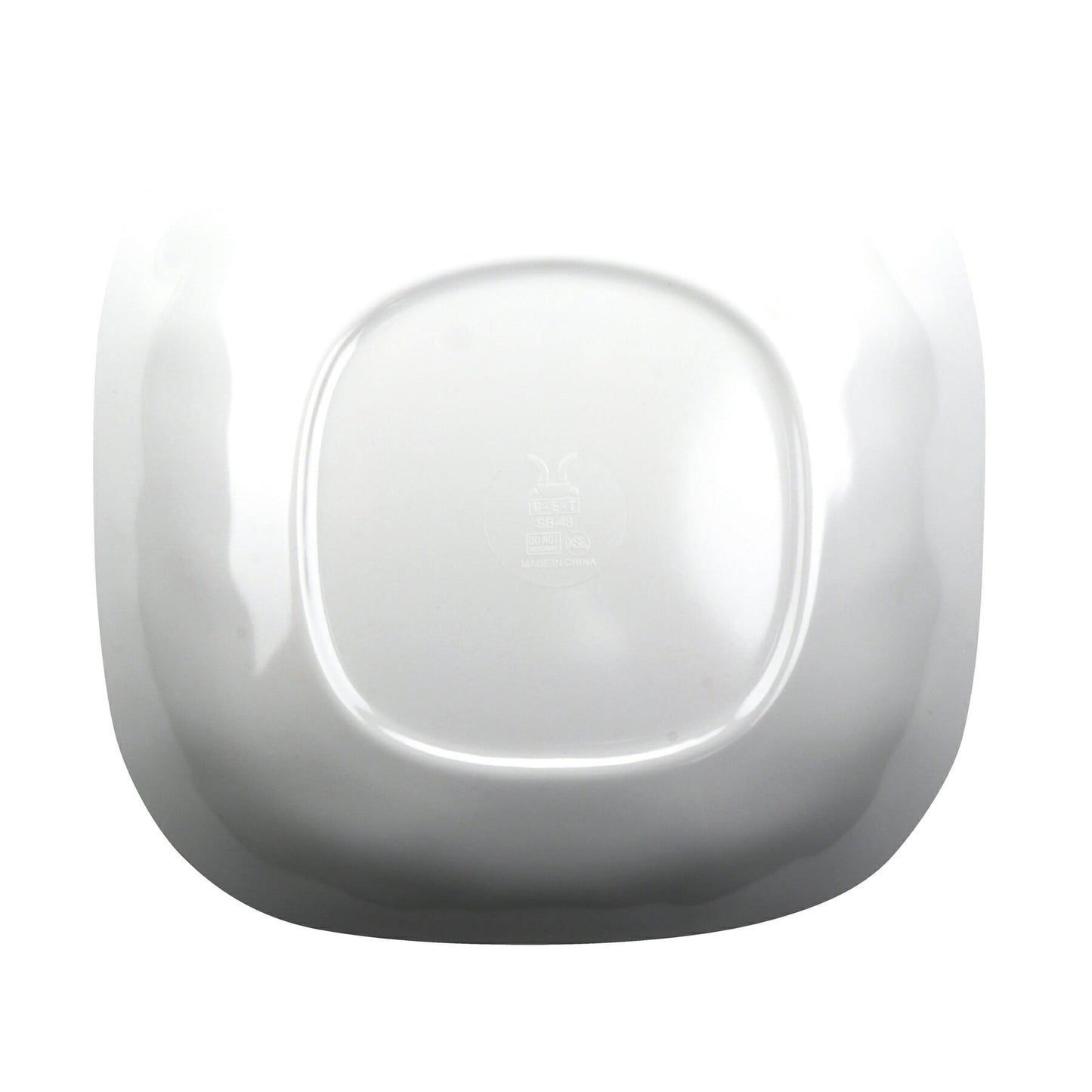 1.5 qt. Melamine, Large Square Entree Salad/Pasta Bowl, (1.6 qt. rim-full), 10.25", 1.75" Deep, G.E.T French Mill (12 Pack)