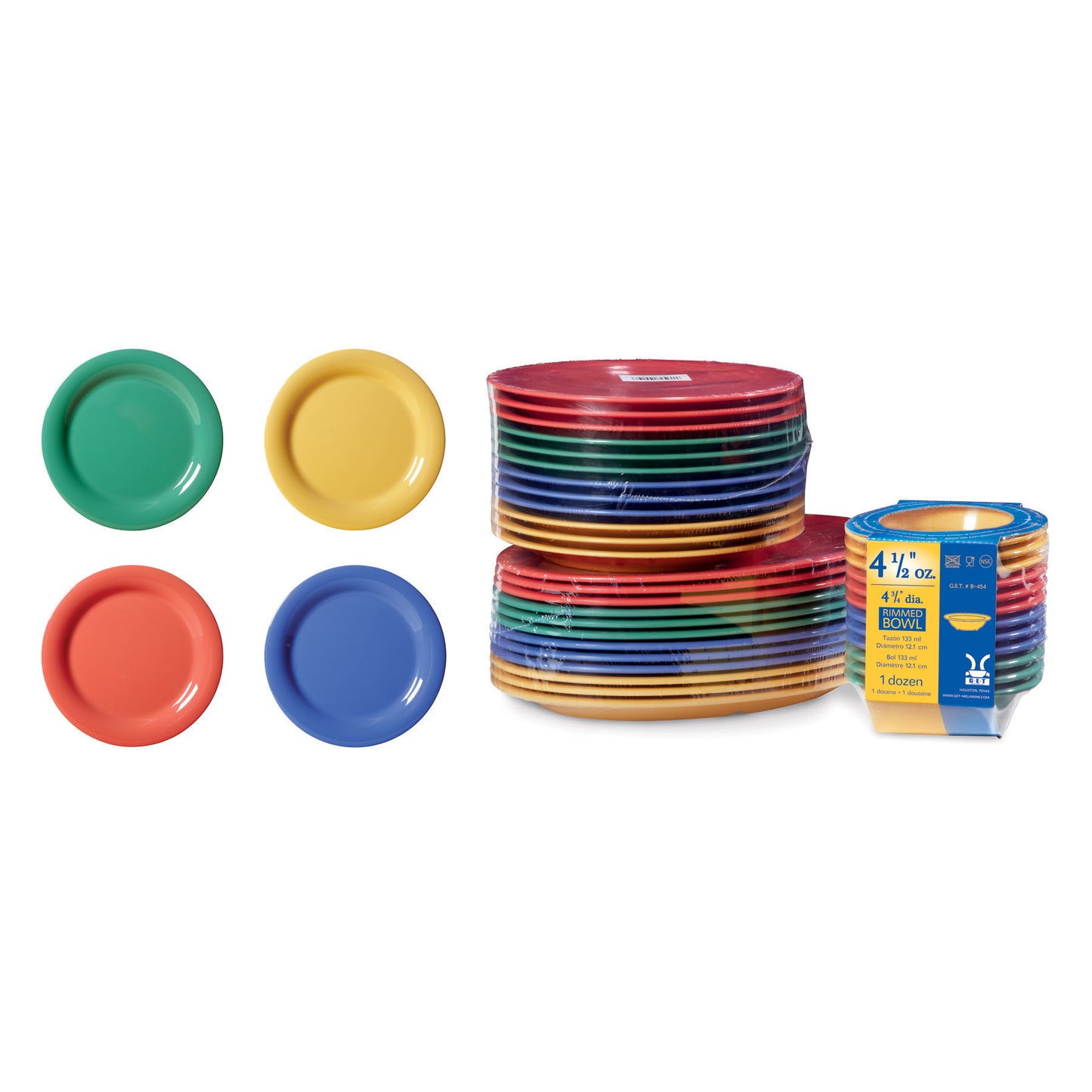 6.5" Wide Rim Plate. Special Packaging (12 Pack)