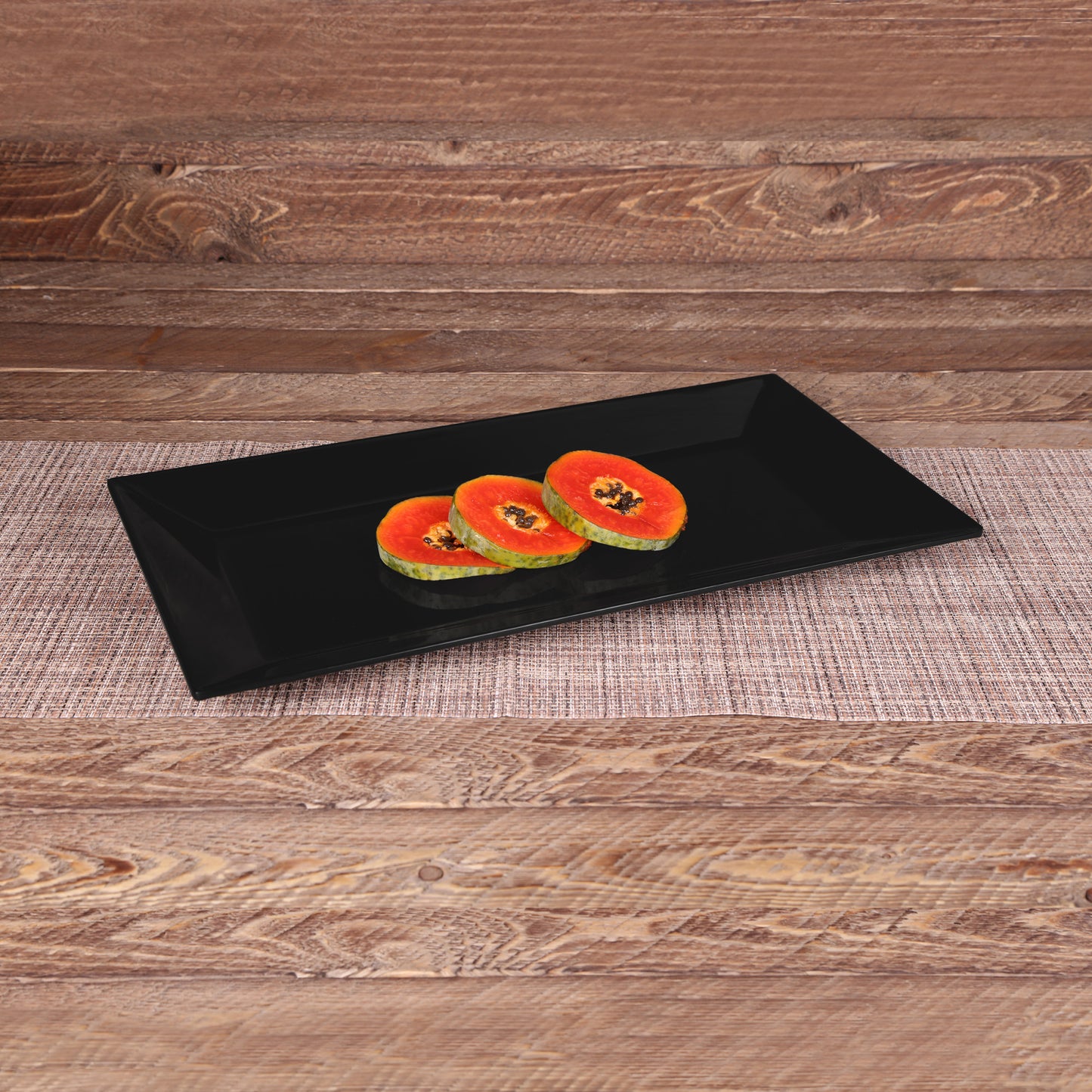 Melamine Rectangular Platter - Black