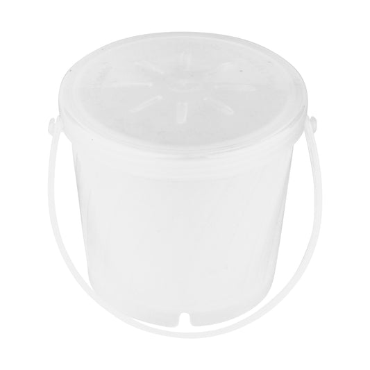 16 oz. Rim-Full, Polypropylene, Clear, Soup Reusable Container with Handle, 4.25" Top DIa., 3.75" Tall, G.E.T. Eco-Takeout's (12 Pack)