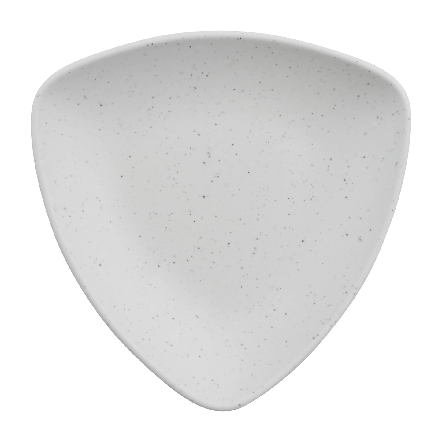 8.2" infuse stone natural triangle melamine plate, 8.2"L x 8.2"W x 1.25"H, GET, cheforward