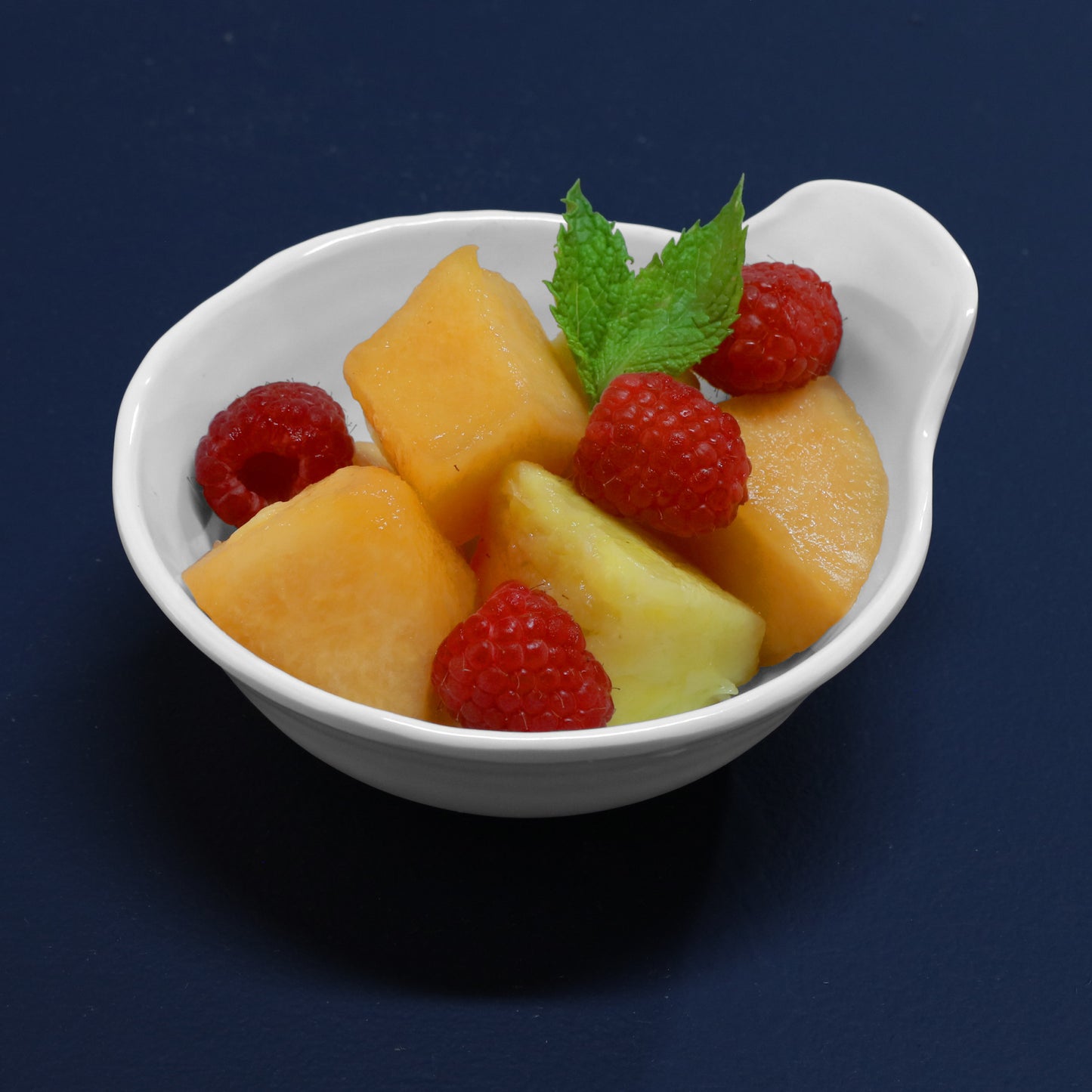 Melamine Bowl w/ Lip - White