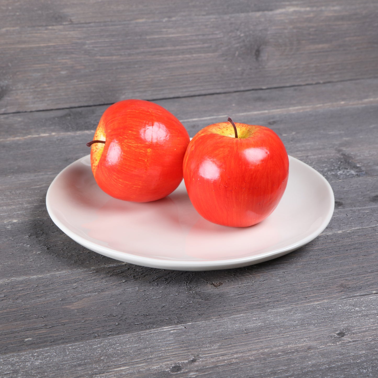 Melamine Round Plate - Cream Glaze