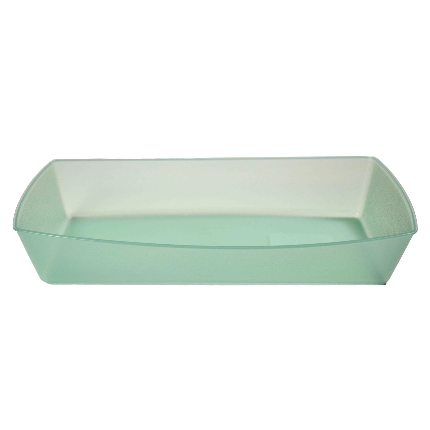 6" L x 4" W x 1.4" H, Polypropylene, Jade, Reusable Rectangular Food Tray, G.E.T. Eco-Takeout's