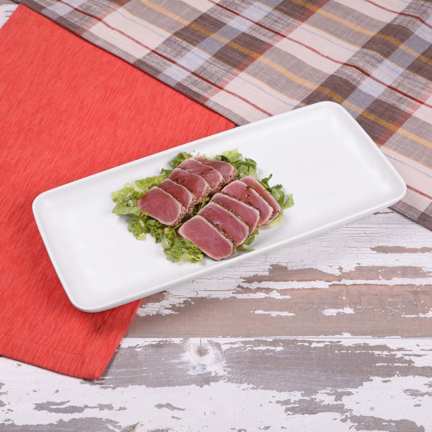 Melamine Rectangular Plate - Off White
