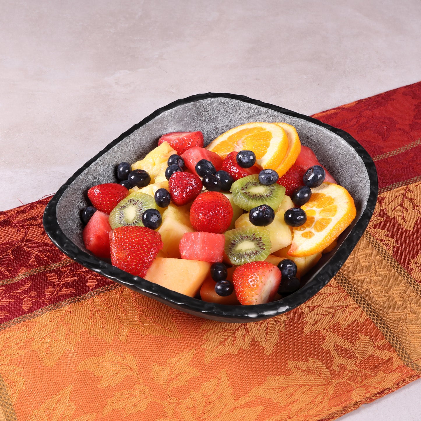 Melamine Rectangular Bowl - Coal