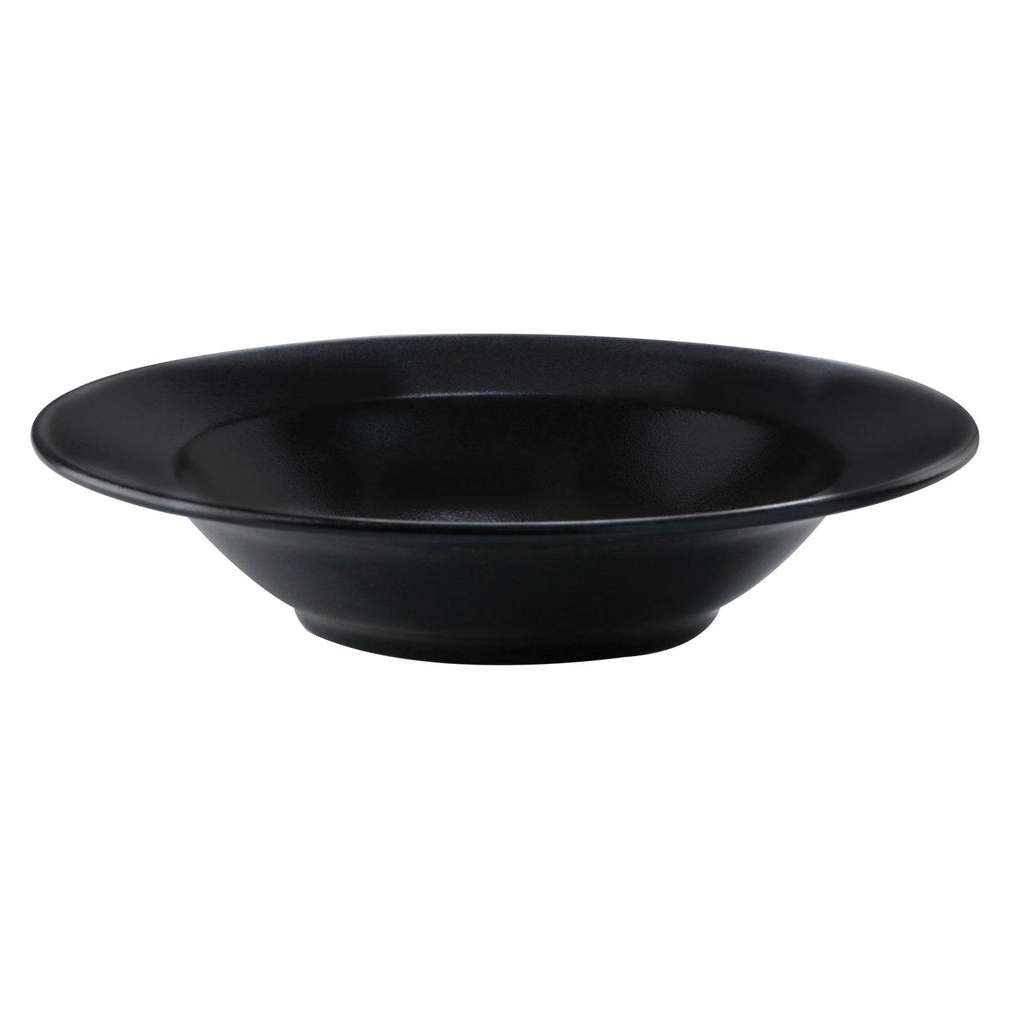 18.2 oz. Black Reactive Glaze Porcelain Rimmed Bowl, 9 3/4"Dia., Corona Cosmos Pluto (12 Pack)