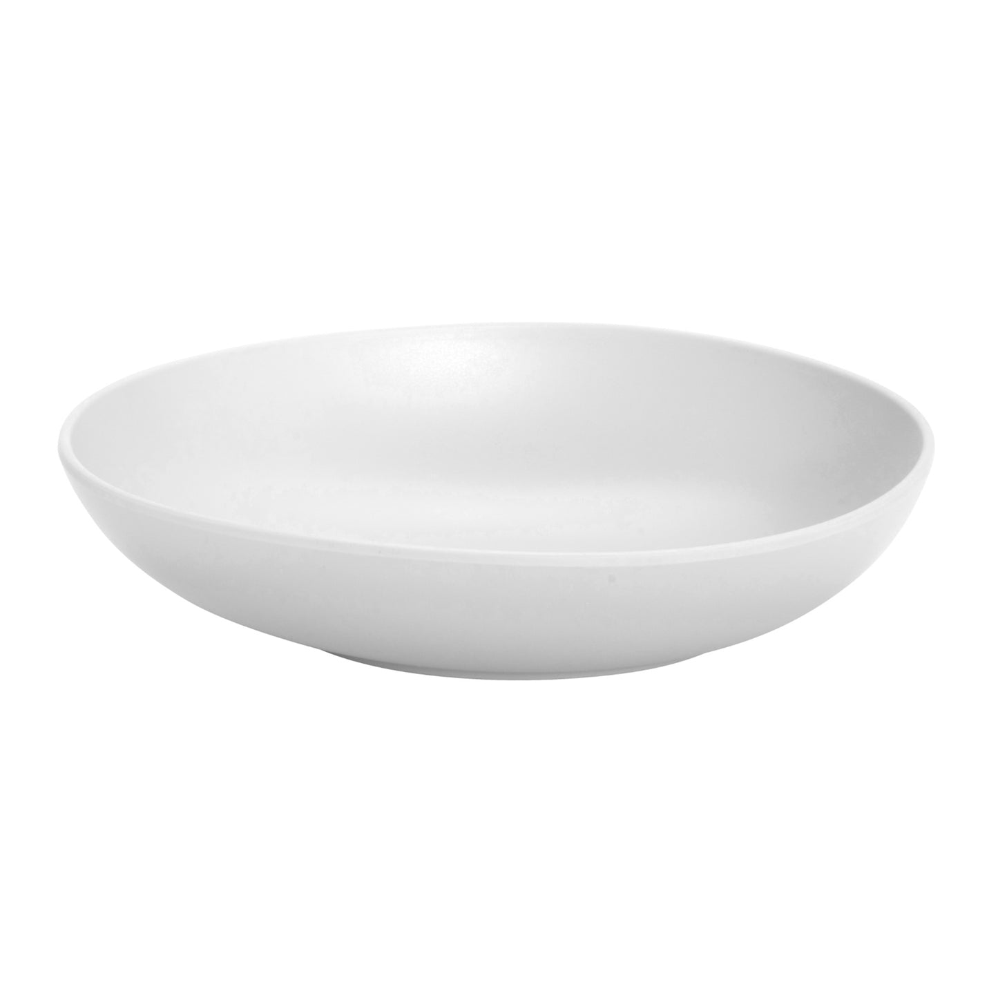 28 oz. White, Melamine, Large Salad Bowl, (38 oz. rim-full), 1.7" H, (2.4" Max H), G.E.T. Riverstone (12 Pack)