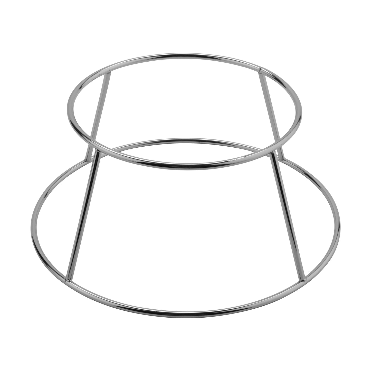 Chrome Wire Plate Holder, 9.5" top dia., 6.75" bottom dia.,