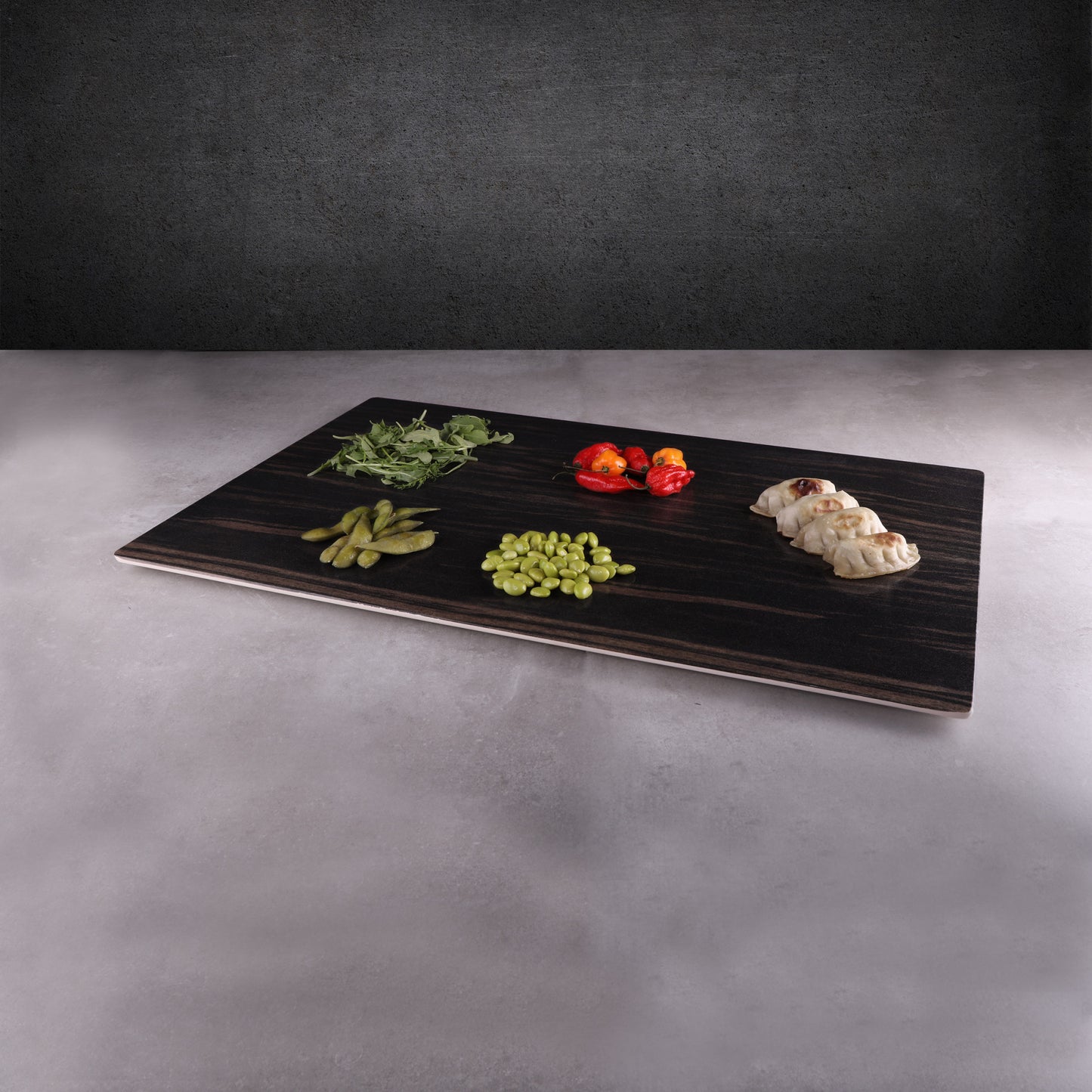Melamine Rectangular Faux Wood - Zebrawood