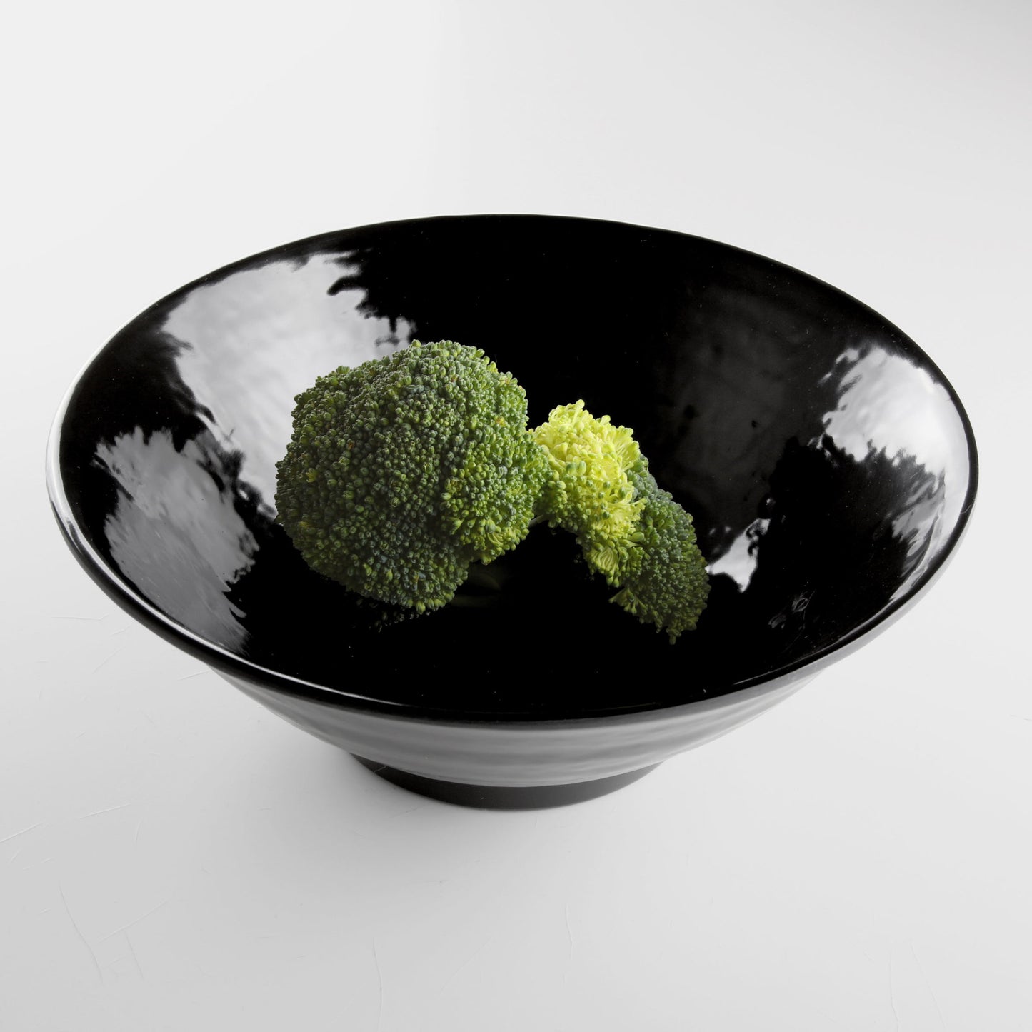 Melamine Bowl - Black Matte Finish Outside/Black Gloss Finish Inside
