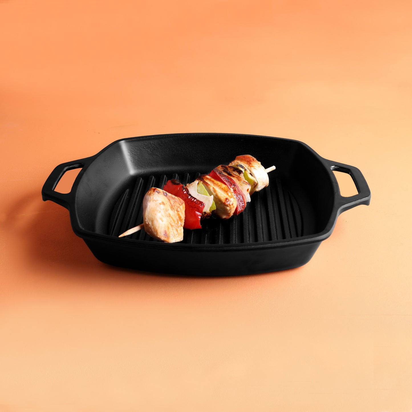 Melamine Faux Cast Iron Skillet - Black