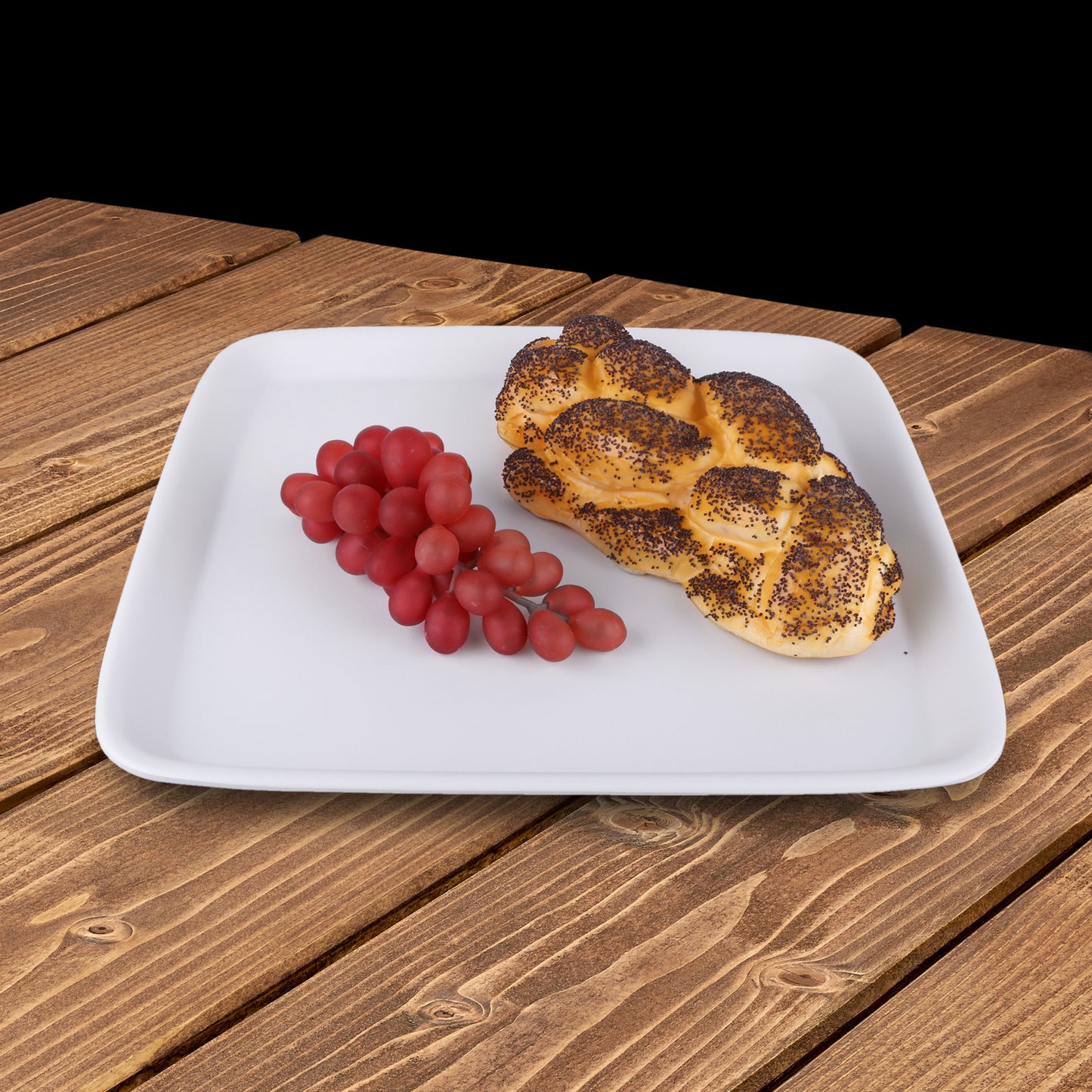 Melamine Square Tray - White