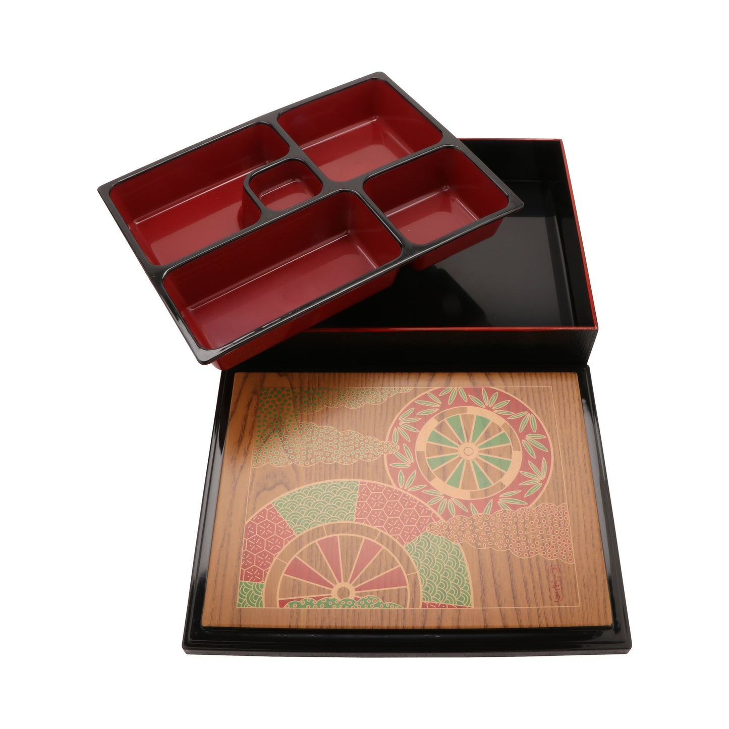 Bento Box w/Cover - 5 Compartment (12 Pack)