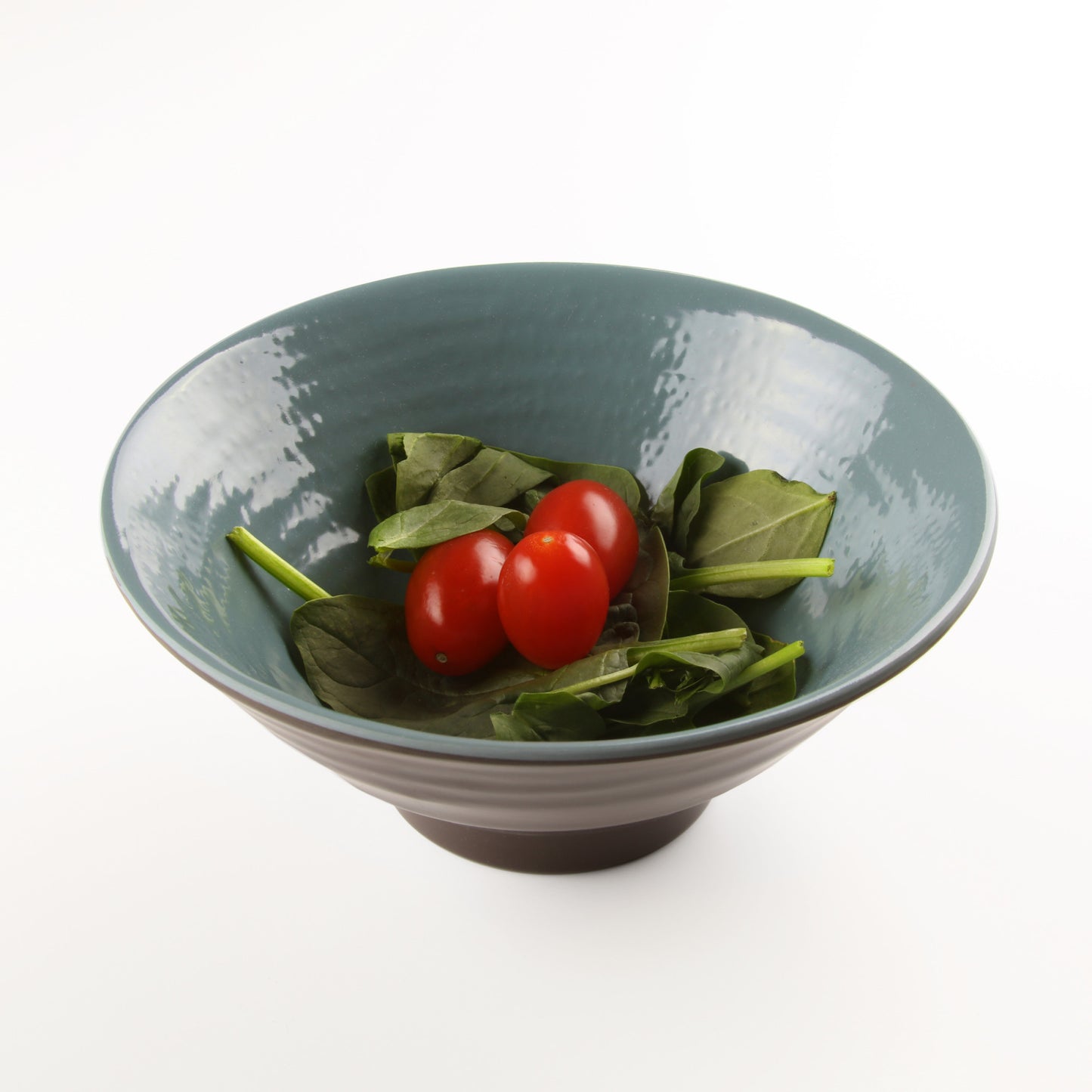 Melamine Bowl - Aubergine Matte Finish Outside/Abyss Gloss Finish Inside