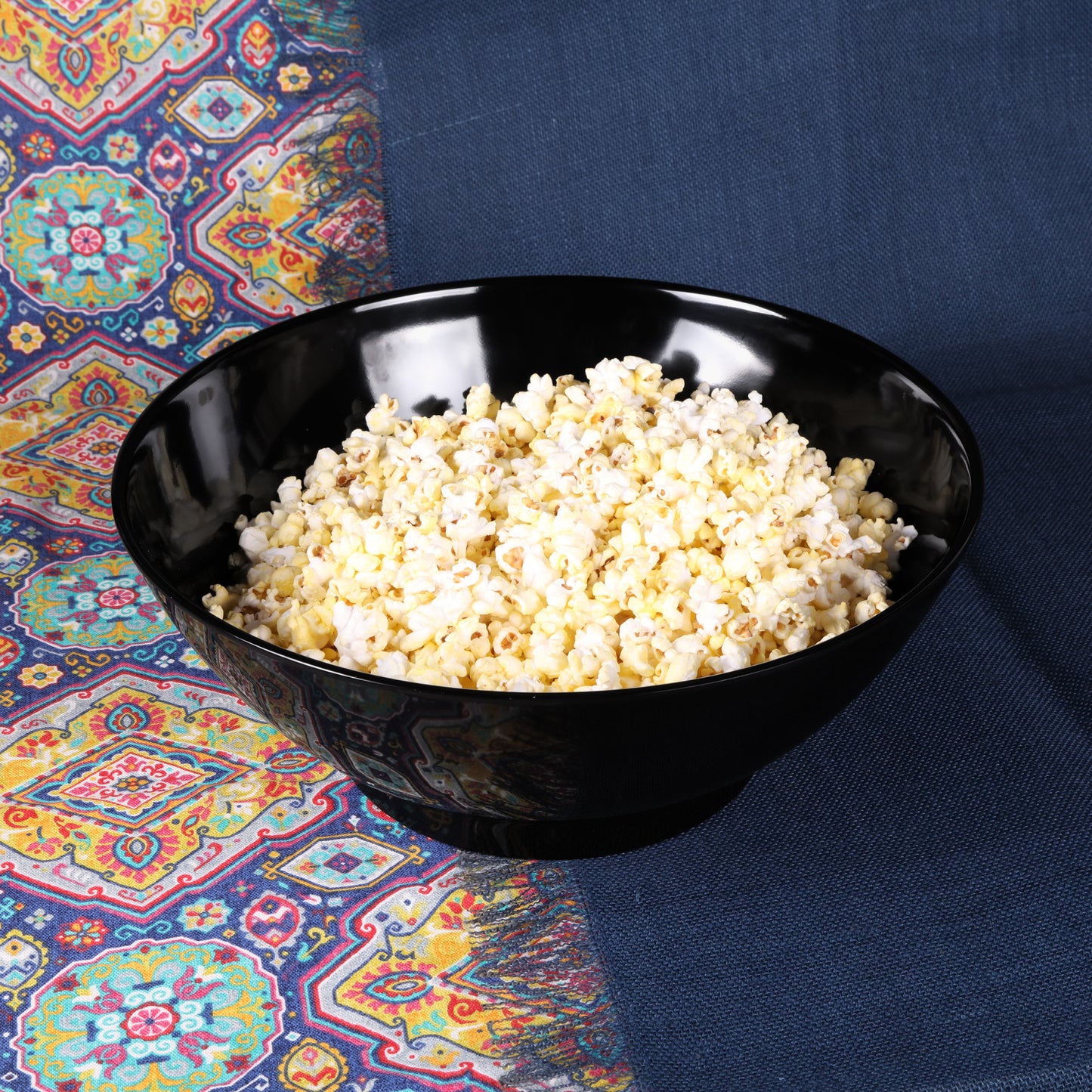 Melamine Round Bowl - Black