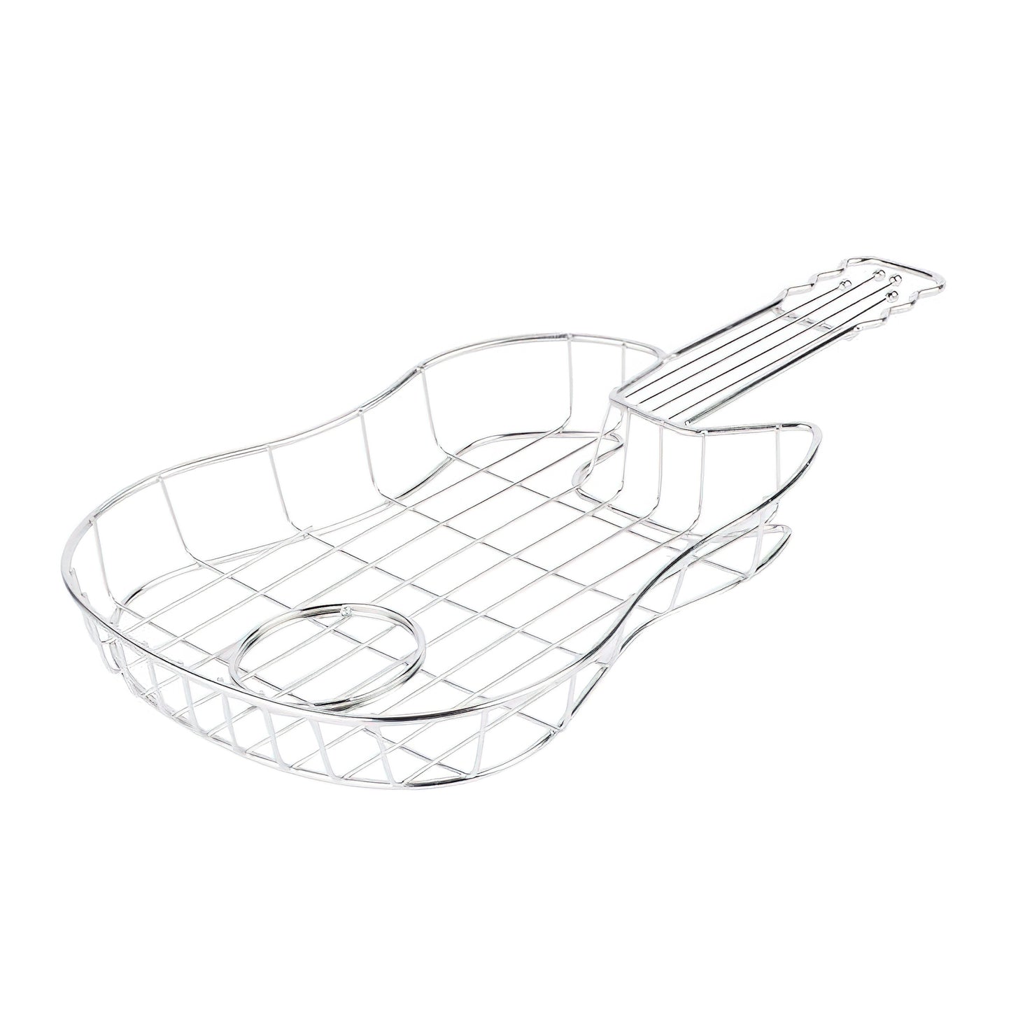 Guitar Serving Basket with One Sauce Cup Holder