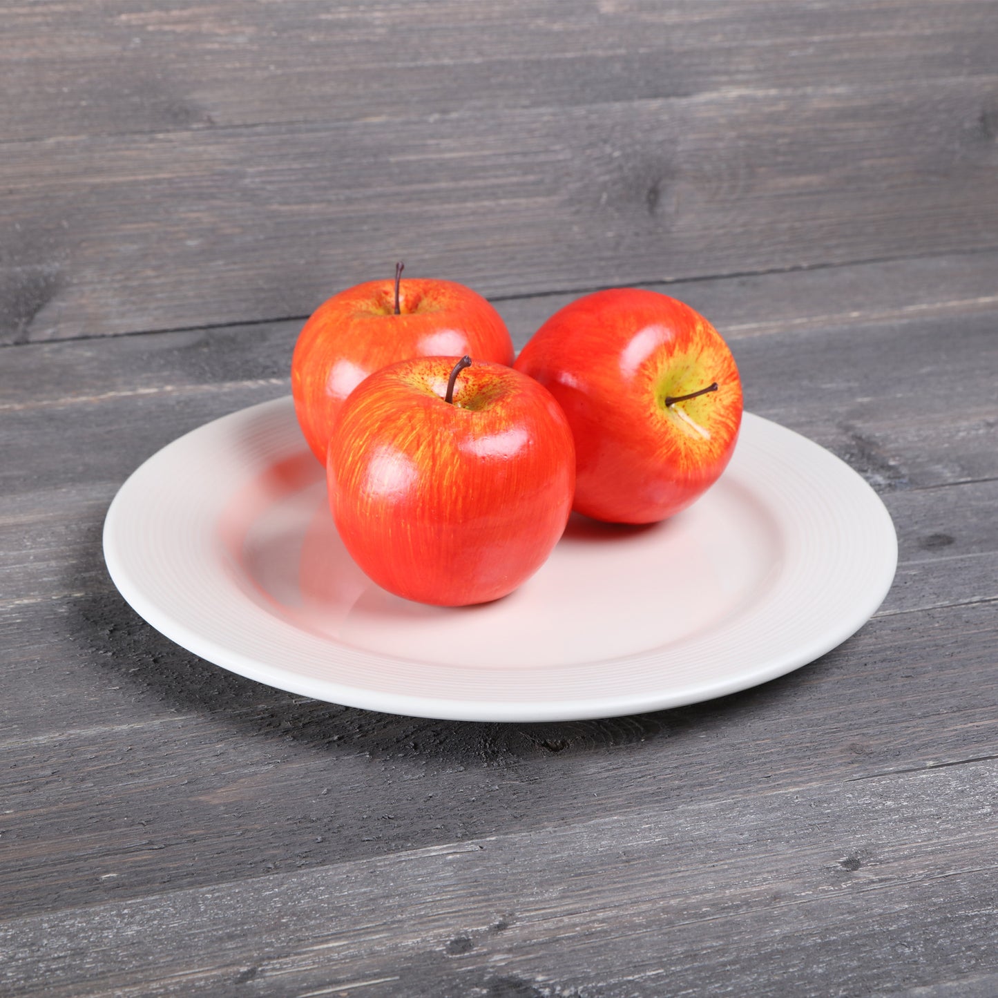 Melamine Round Plate - Cream Glaze