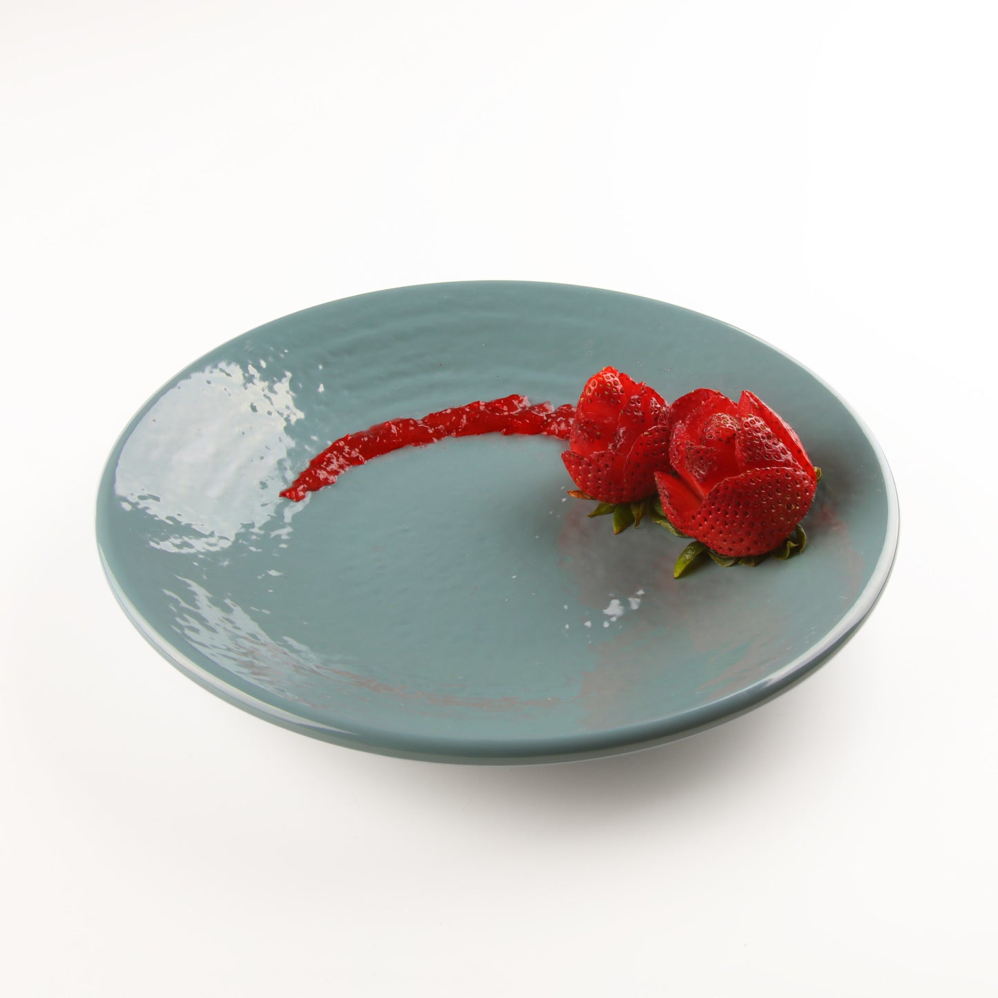 Melamine Round Pebble Plate - Abyss