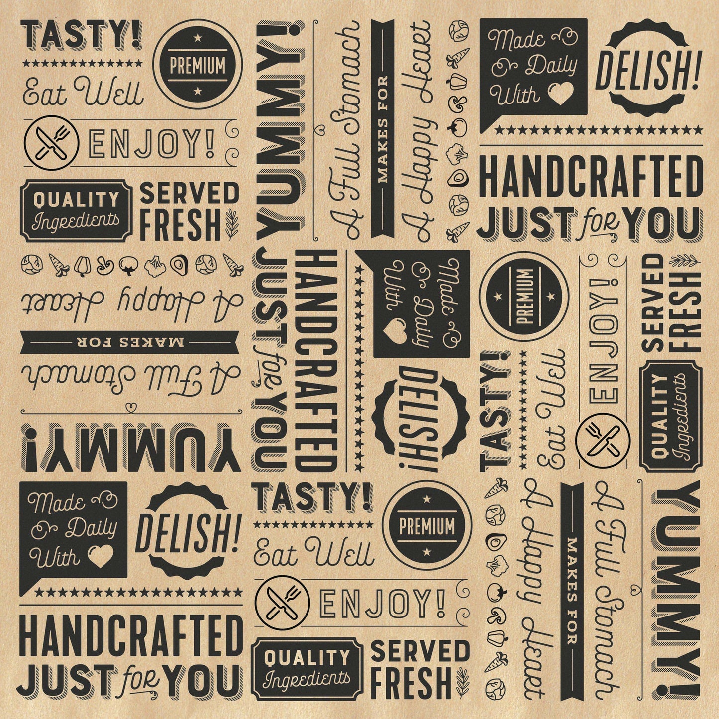 12" x 12" Grease-Resistant Food-Safe Sandwich Wrap Paper