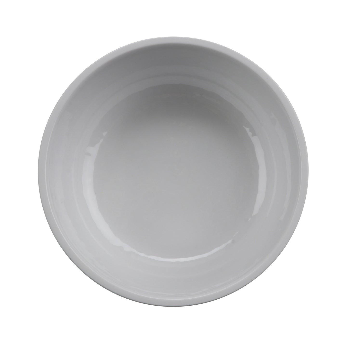 15 oz Soup/Salad Melamine Bowl (20 oz Rim Full), Glossy White inside/ Gray Matte outside, GET. Roca. (12 Pack)