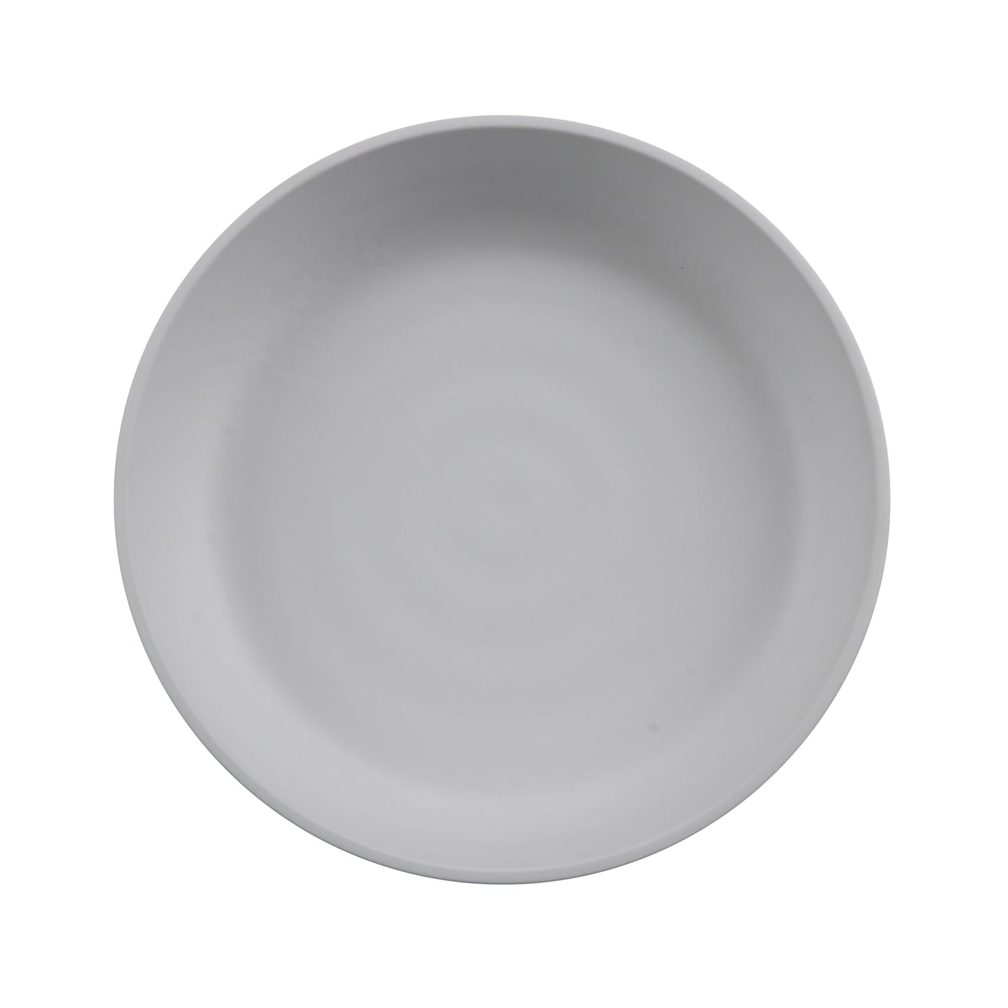 9" Low Street - 42oz Melamine Bowl (54 oz Rim Full), White Matte inside/ Gray Matte outside, GET. Roca. (12 Pack)