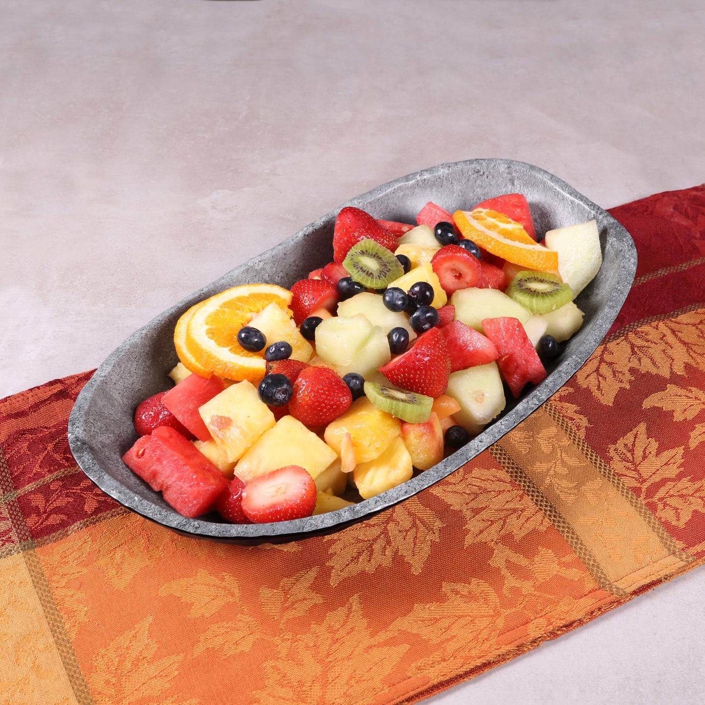 Melamine Oval Bowl - Coal