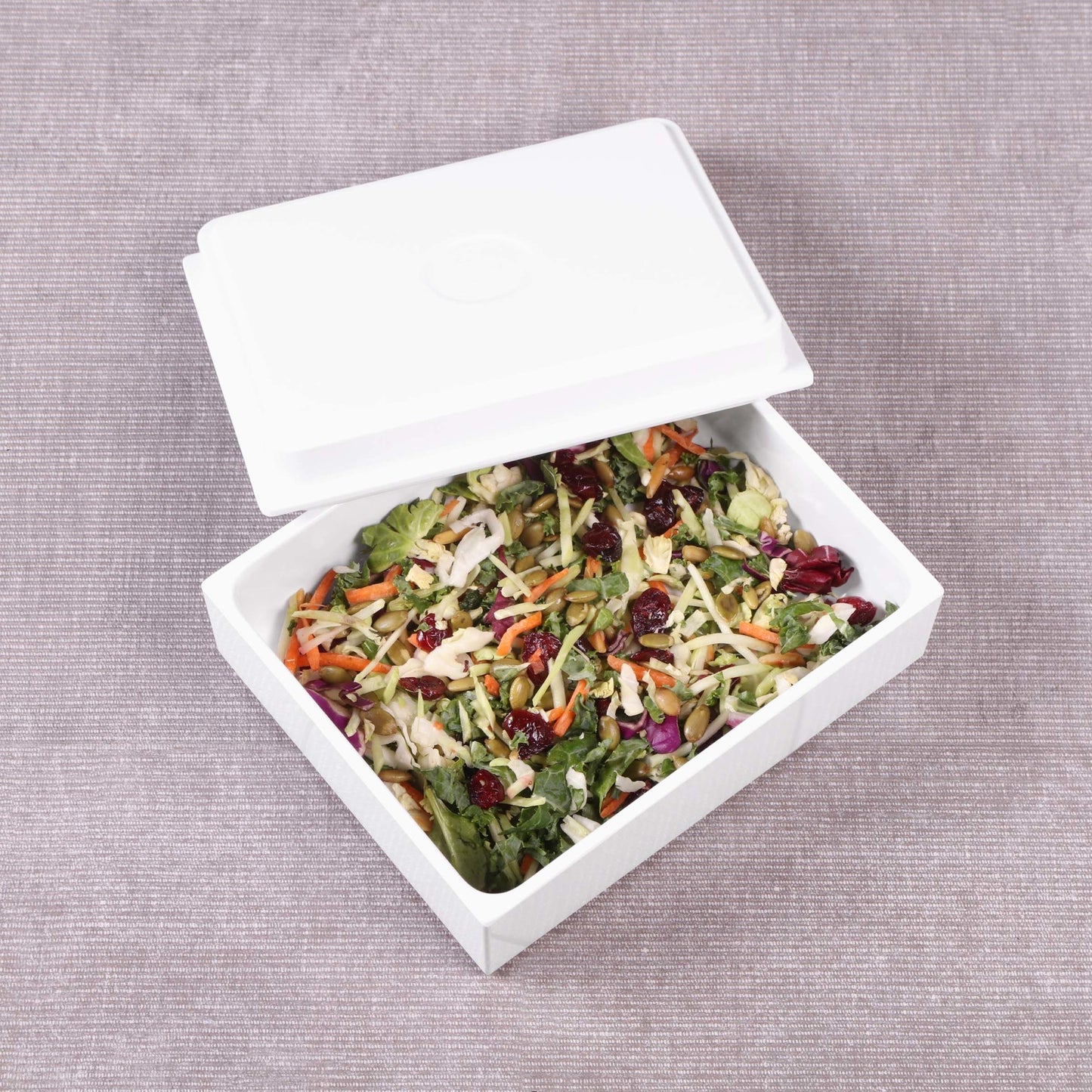 Melamine Rectangular Reversible Bin Lid - White