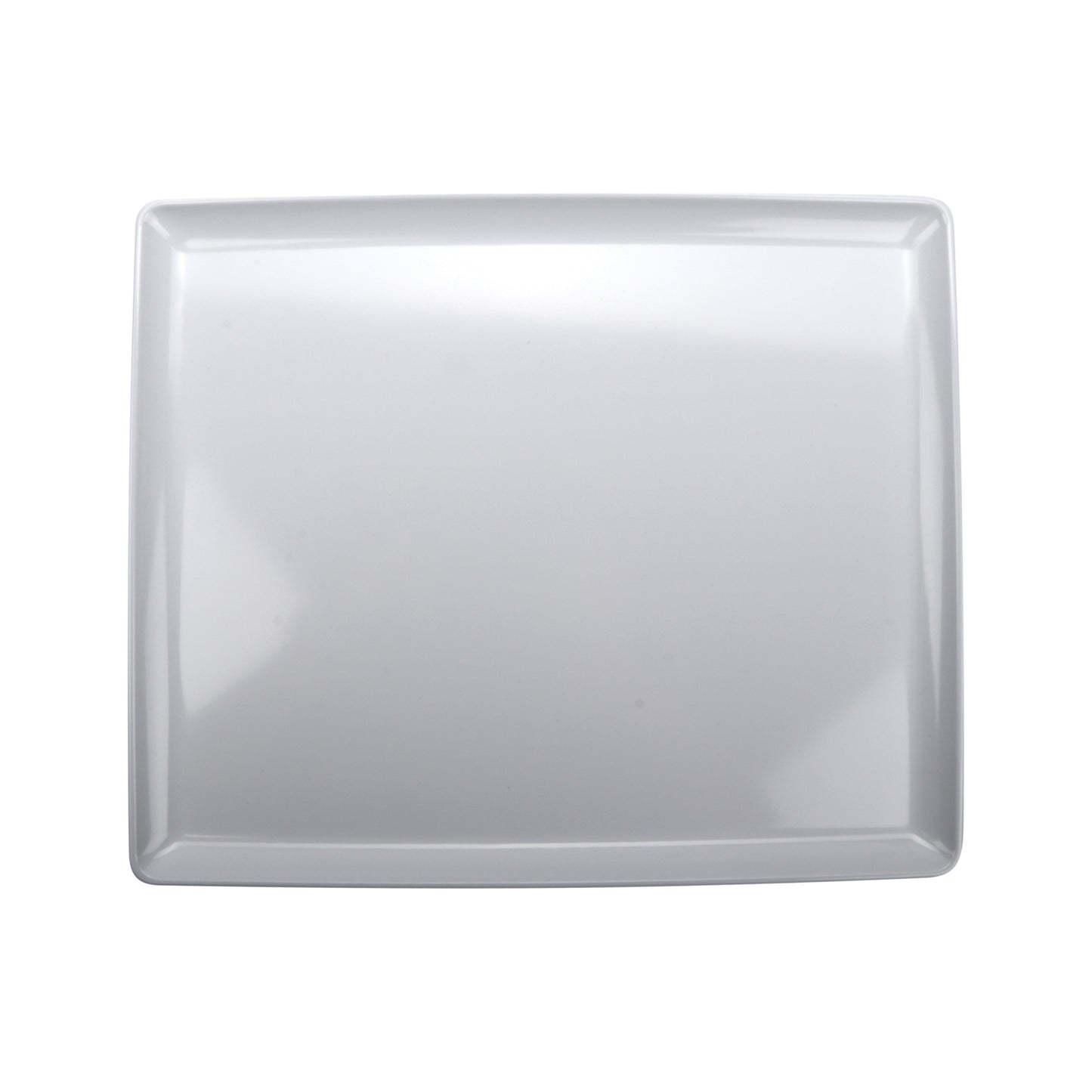 14" x 11.5" Melamine, White, Rectangular Coupe Platter, G.E.T. Midtown