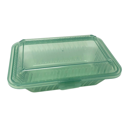 8" L x 5.5" W x 2.75" H, Polypropylene, Jade, Food Reusable Container, G.E.T. Eco-Takeout's (12 Pack)