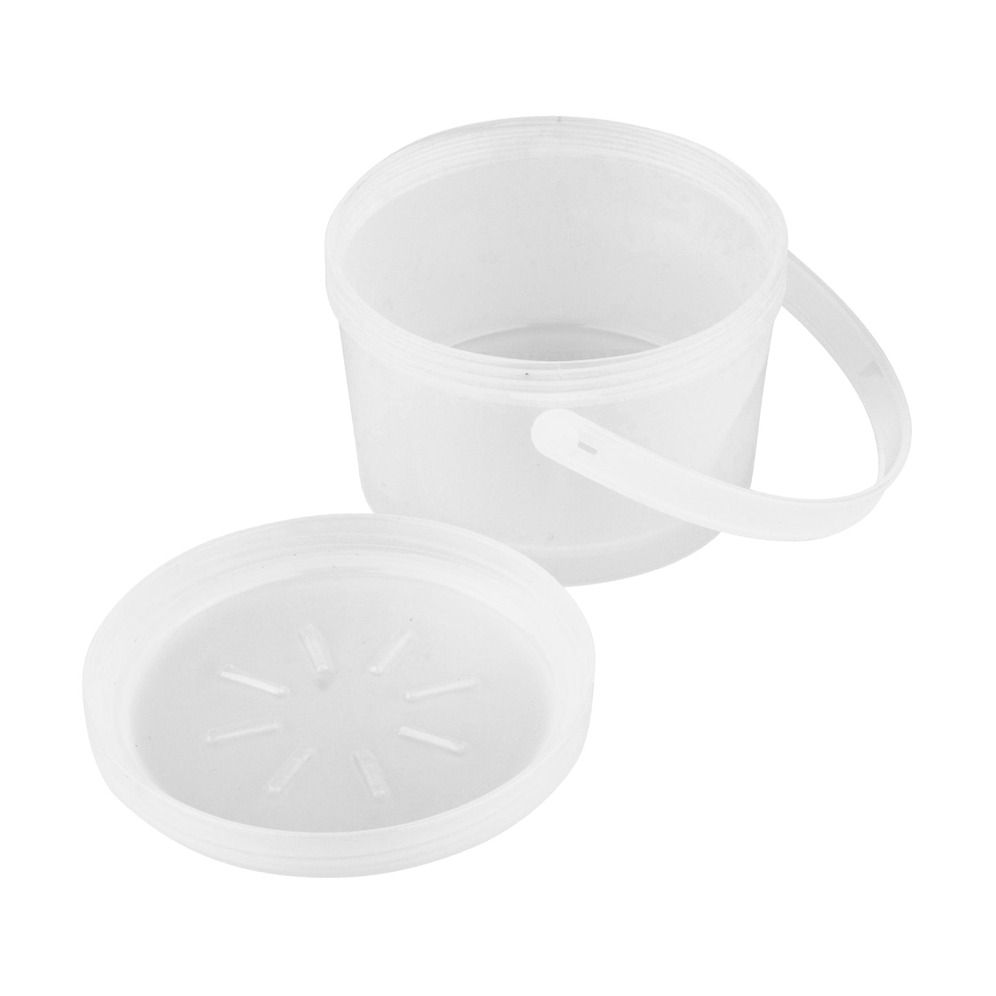 12 oz. Rim-Full, Polypropylene, Clear, Soup Reusable Container with Handle, 4.25" Top Dia., 2.75" Tall, G.E.T. Eco-Takeout's (12 Pack)