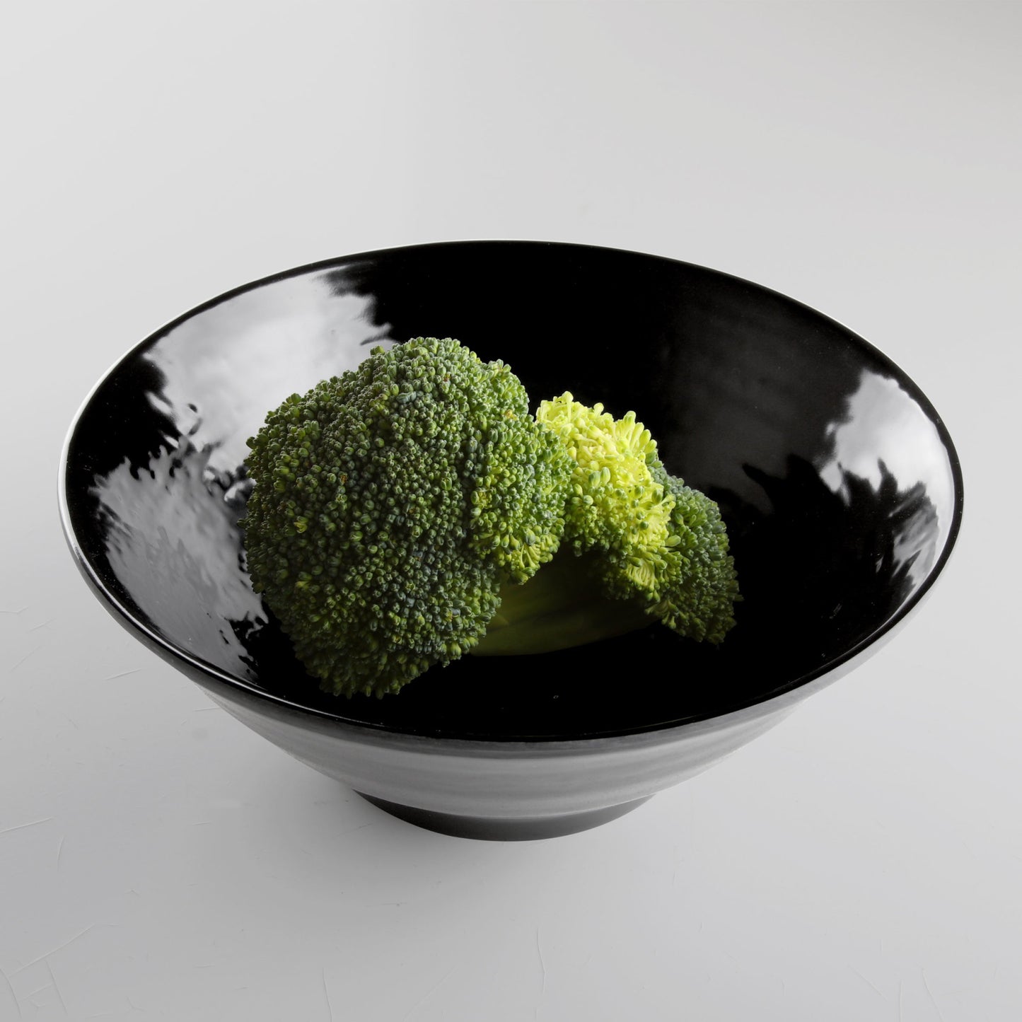 Melamine Bowl - Black Matte Finish Outside/Black Gloss Finish Inside