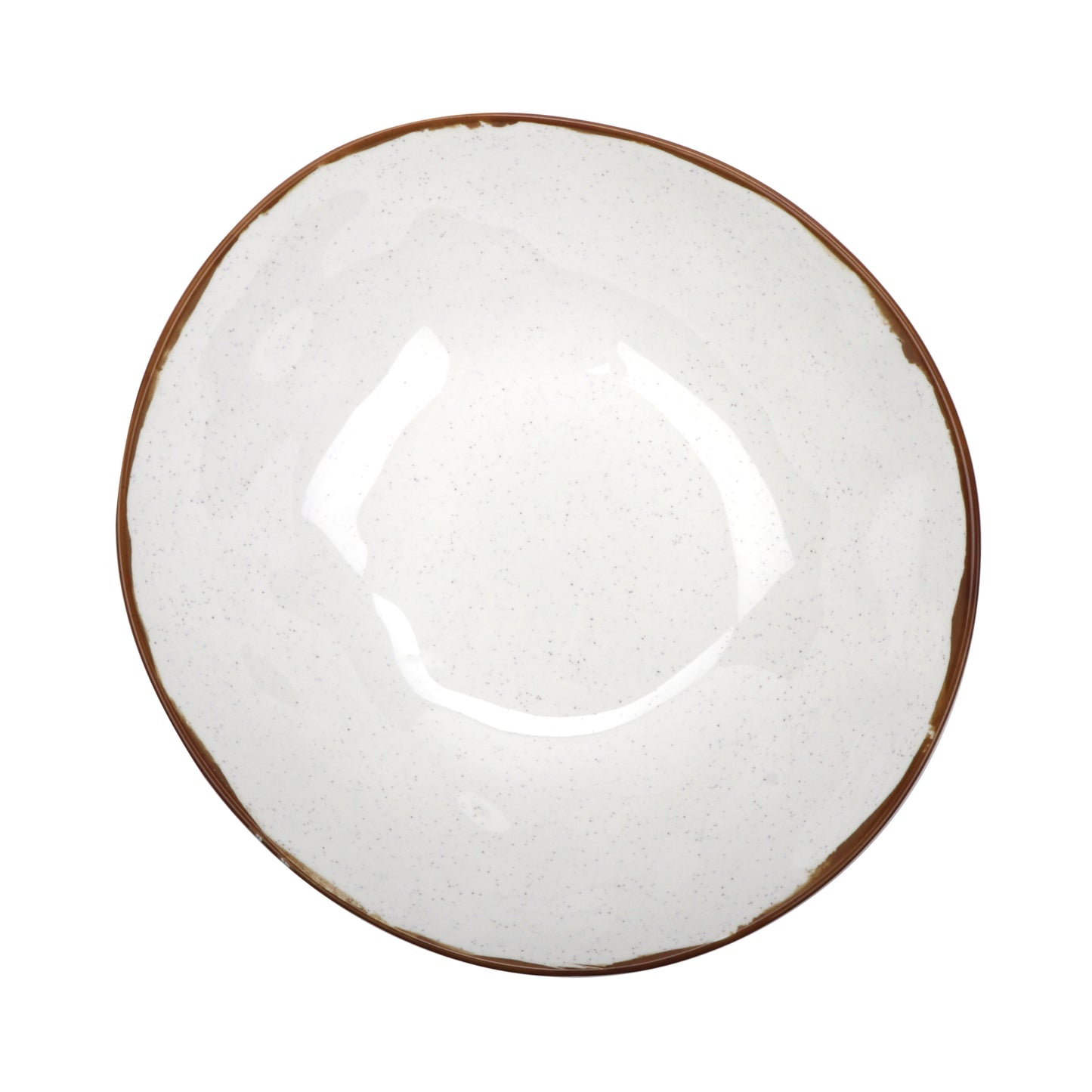 11 qt. Melamine, Round Large Display Bowl, 18" Top Dia., 4.5" Deep, G.E.T. Rustic Mill