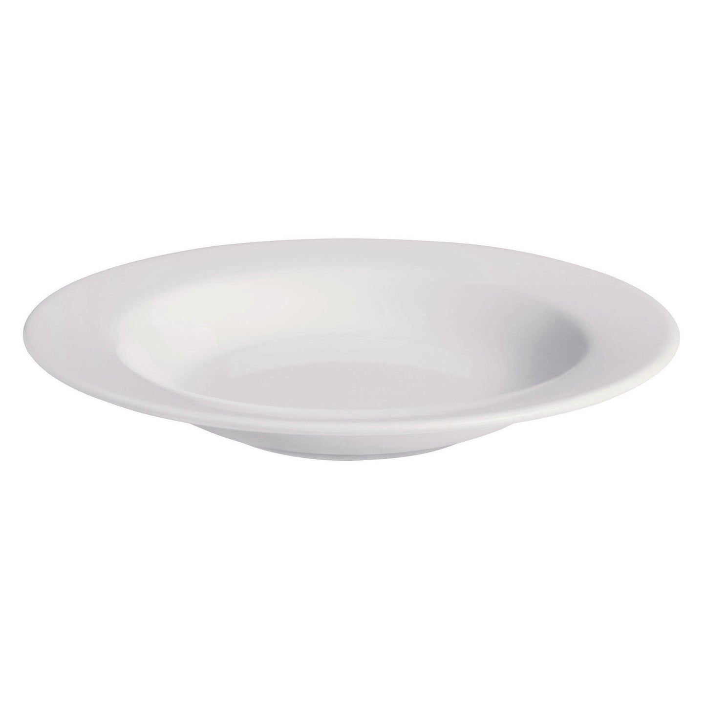 9.7 oz. Bright White Porcelain Soup Bowl with Rim, 9" Dia., Corona Actualite (12 Pack)