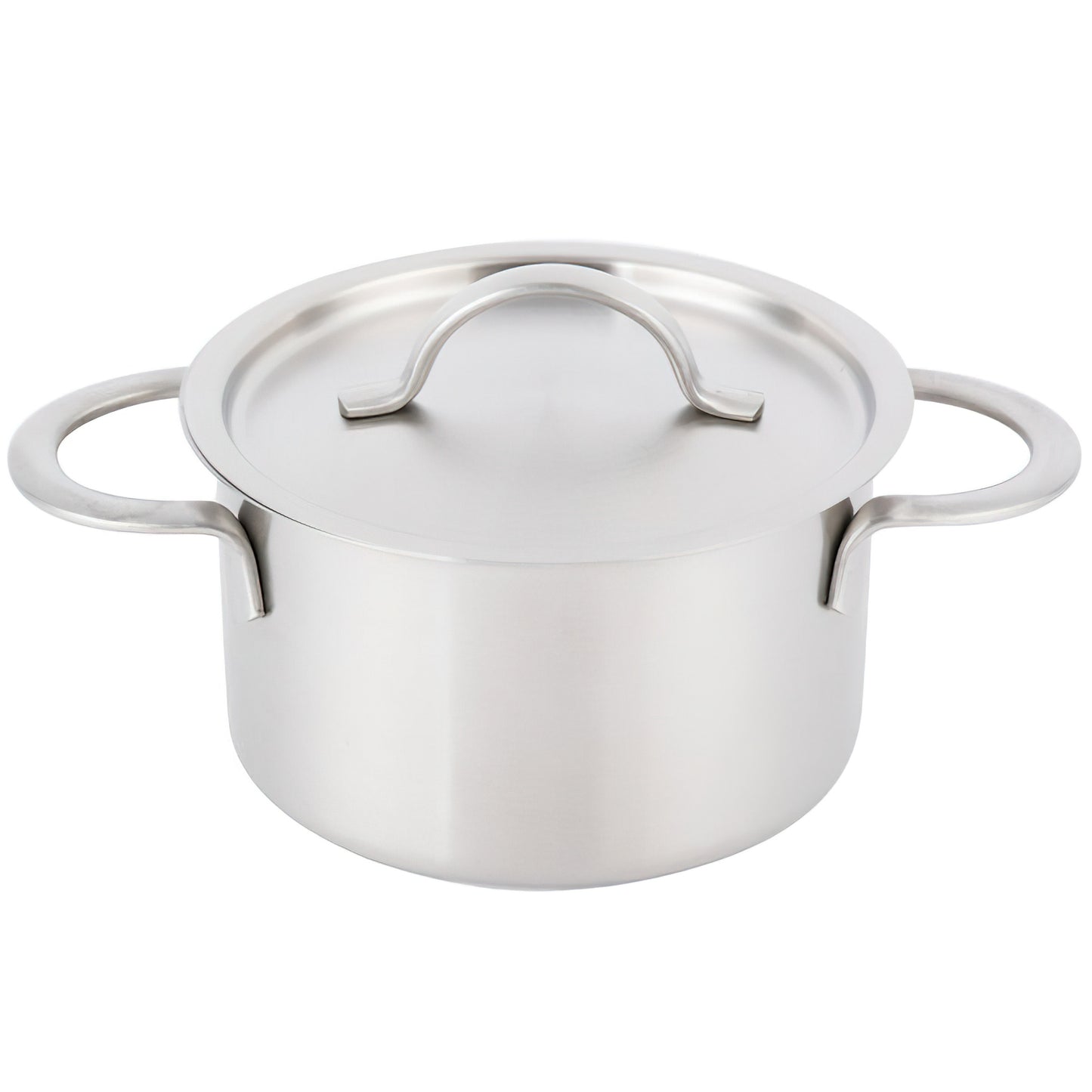 14 oz Stainless Steel Mini Stock Pot with Lid