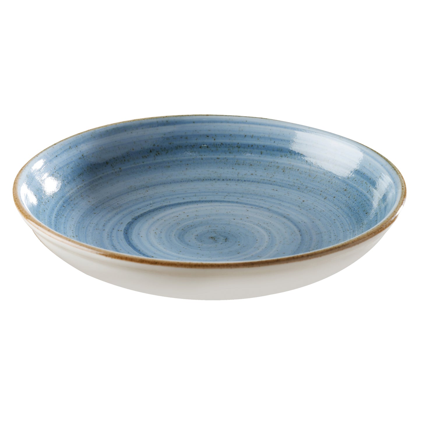 52.4 oz. Blue, Porcelain, Coupe Plate, 10" Top Dia., Corona Artisan Blue (12 Pack)