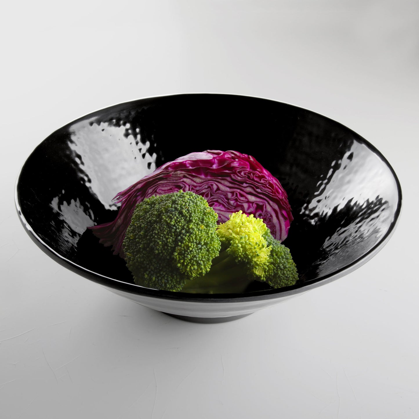 Melamine Bowl - Black Matte Finish Outside/Black Gloss Finish Inside
