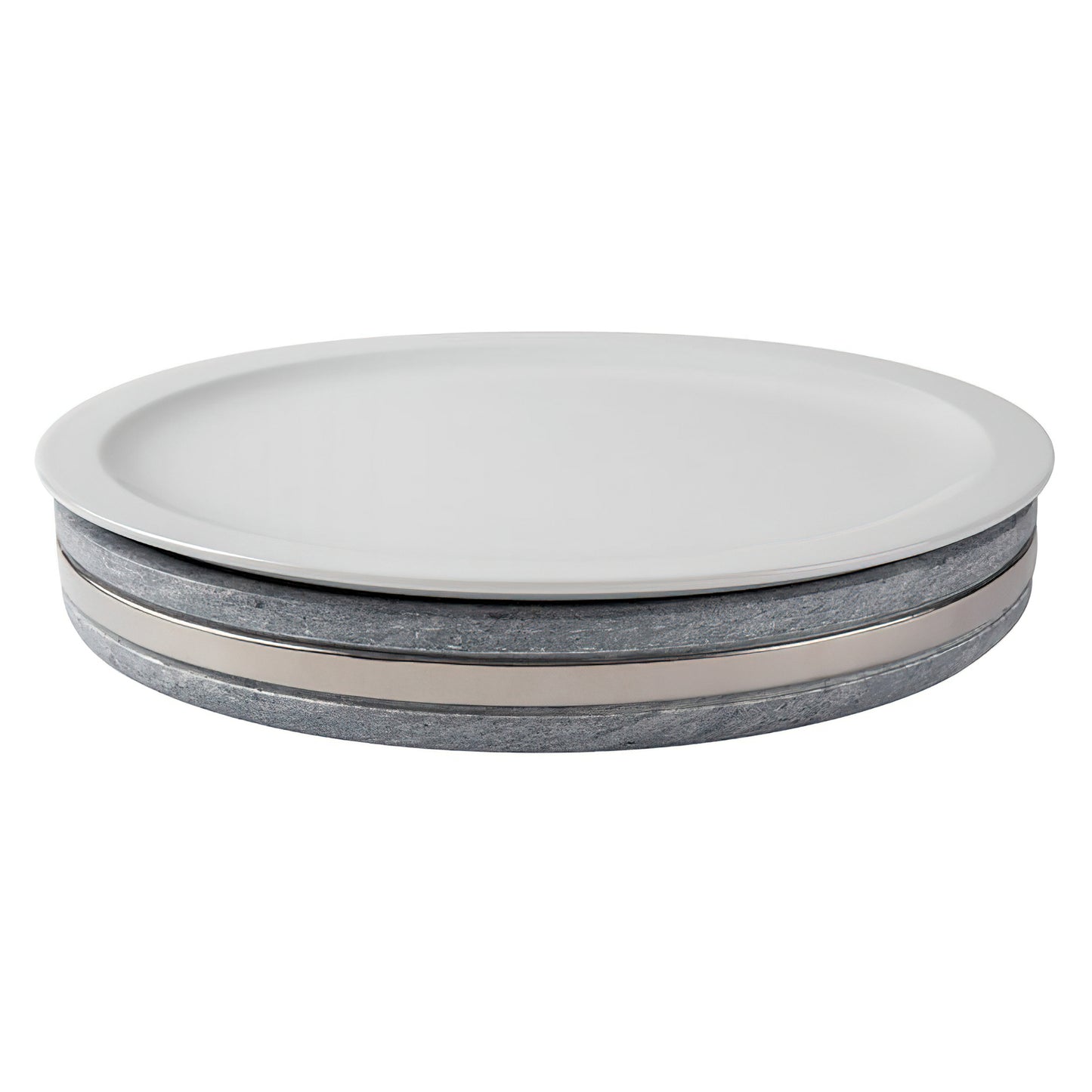 16.1" Cold Food Display Set with Soapstone Base. Includes