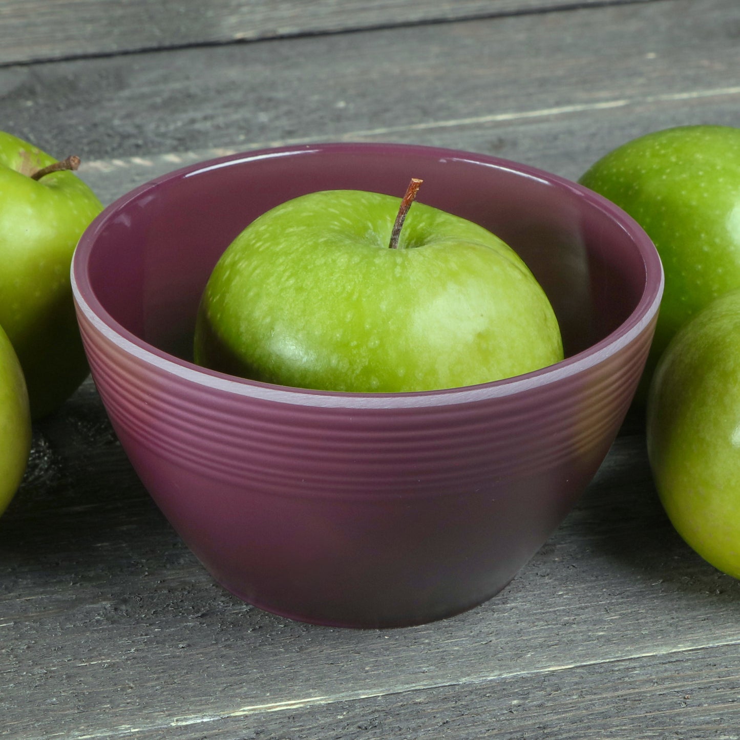 Melamine Round Bowl - Purple Glaze