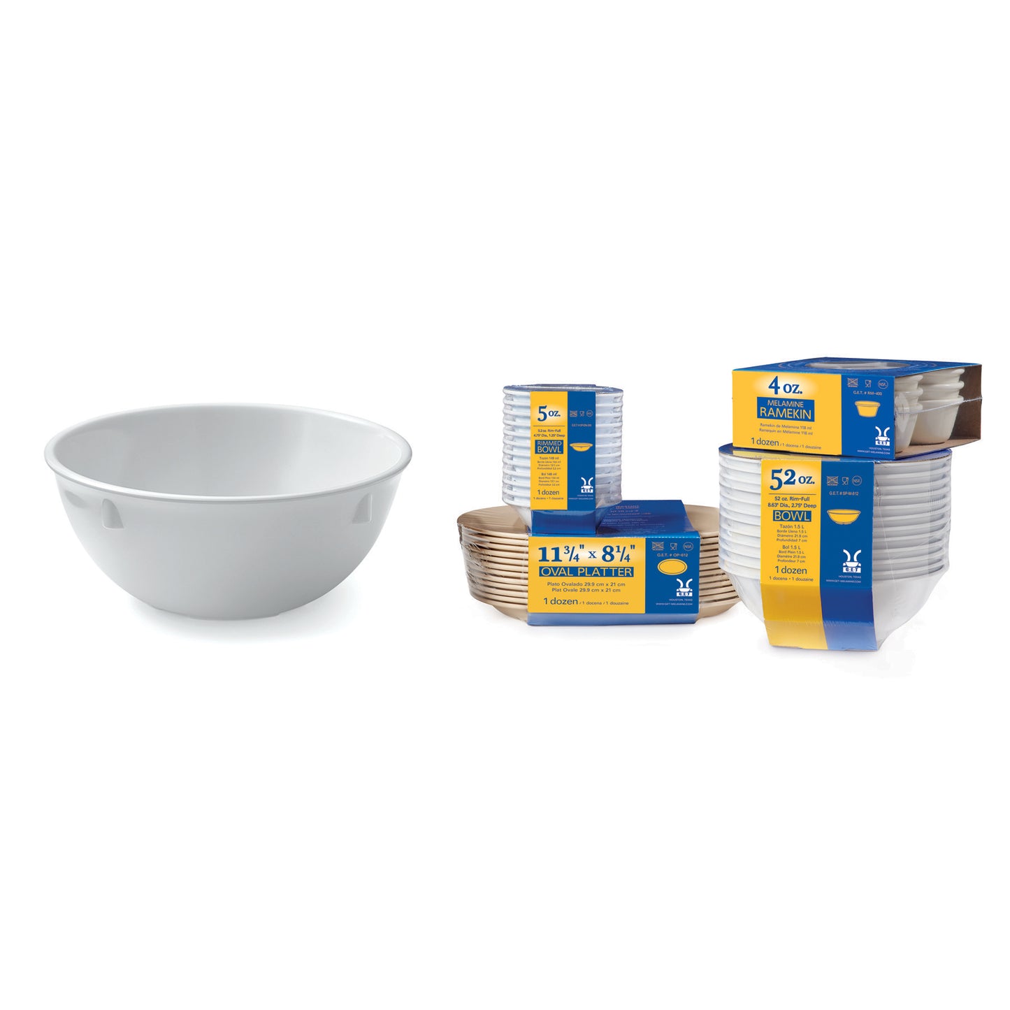 15 oz. (16.7 oz. Rim-Full), 5.25" Bowl, 2.25" Deep. Special Packaging (12 Pack)