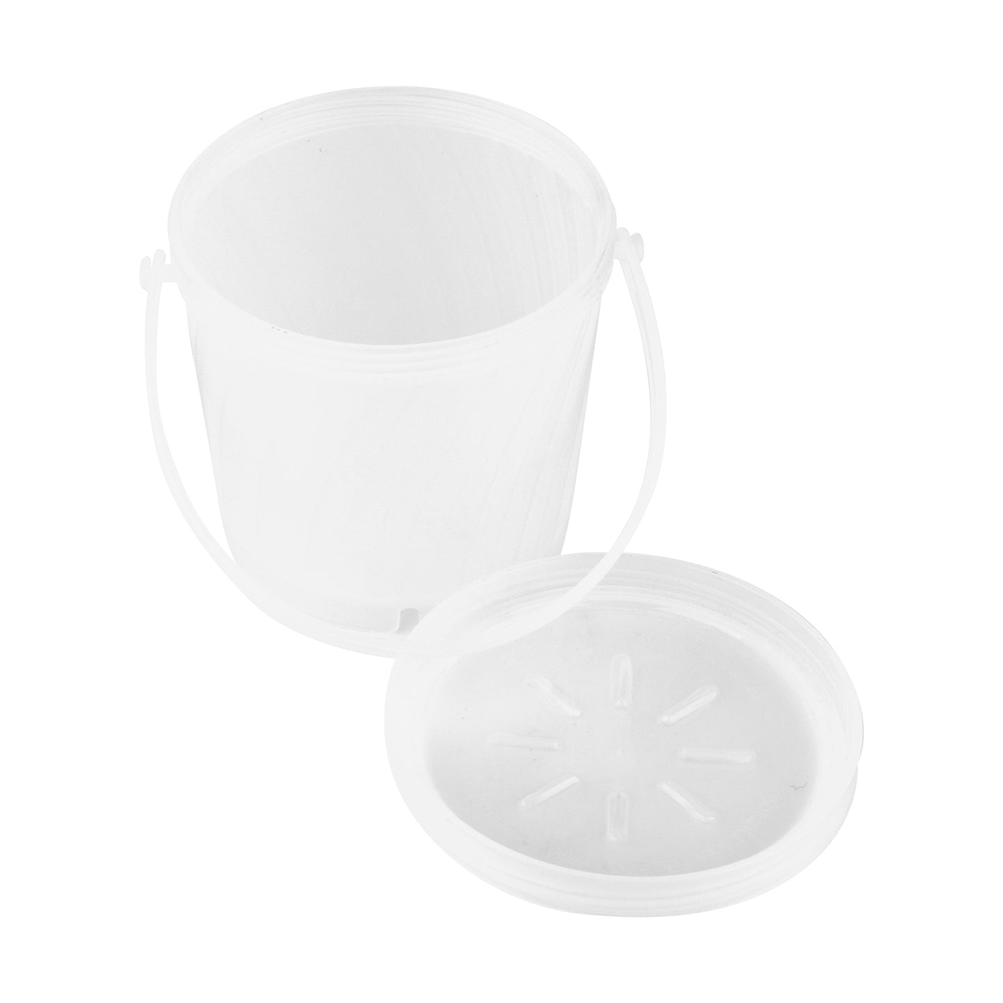 16 oz. Rim-Full, Polypropylene, Clear, Soup Reusable Container with Handle, 4.25" Top DIa., 3.75" Tall, G.E.T. Eco-Takeout's (12 Pack)