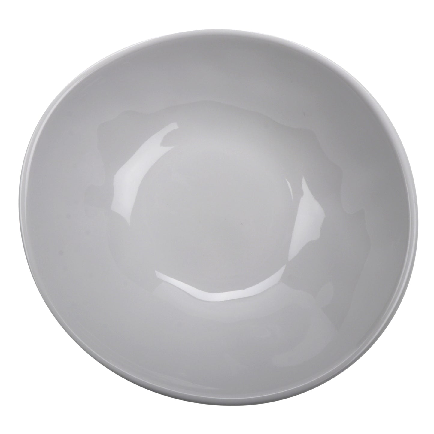 16 oz. Melamine, Irregular Bowl, (20 oz. rim-full), 7" Top Dia., 1.75'' Deep, G.E.T. Arctic Mill (12 Pack)