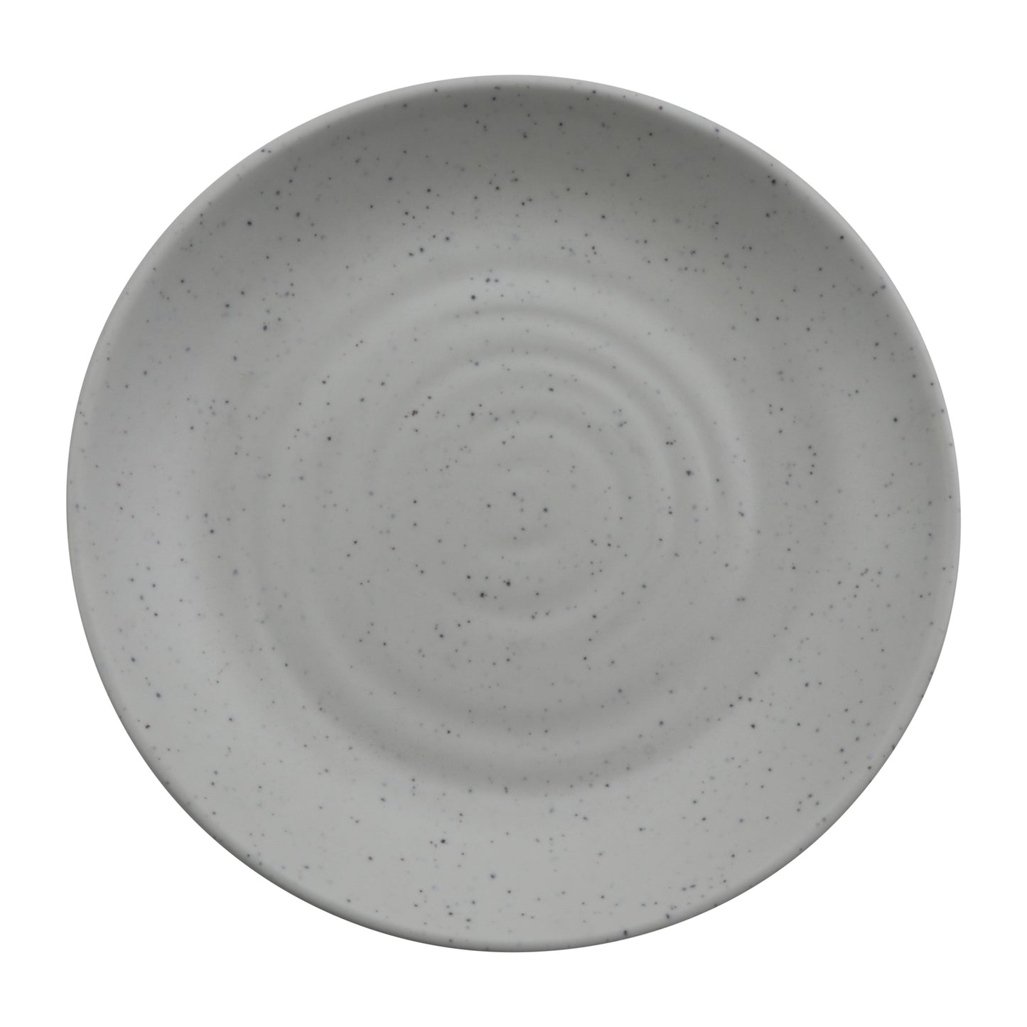 8.3" infuse stone grey round melamine plate (medium), 8.3"L x 8.3"W x 1.1"H, GET, cheforward