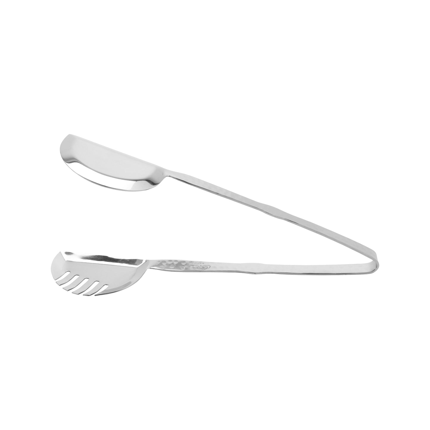 Stainless Steel Comb Salad Tong with Pounded Finish